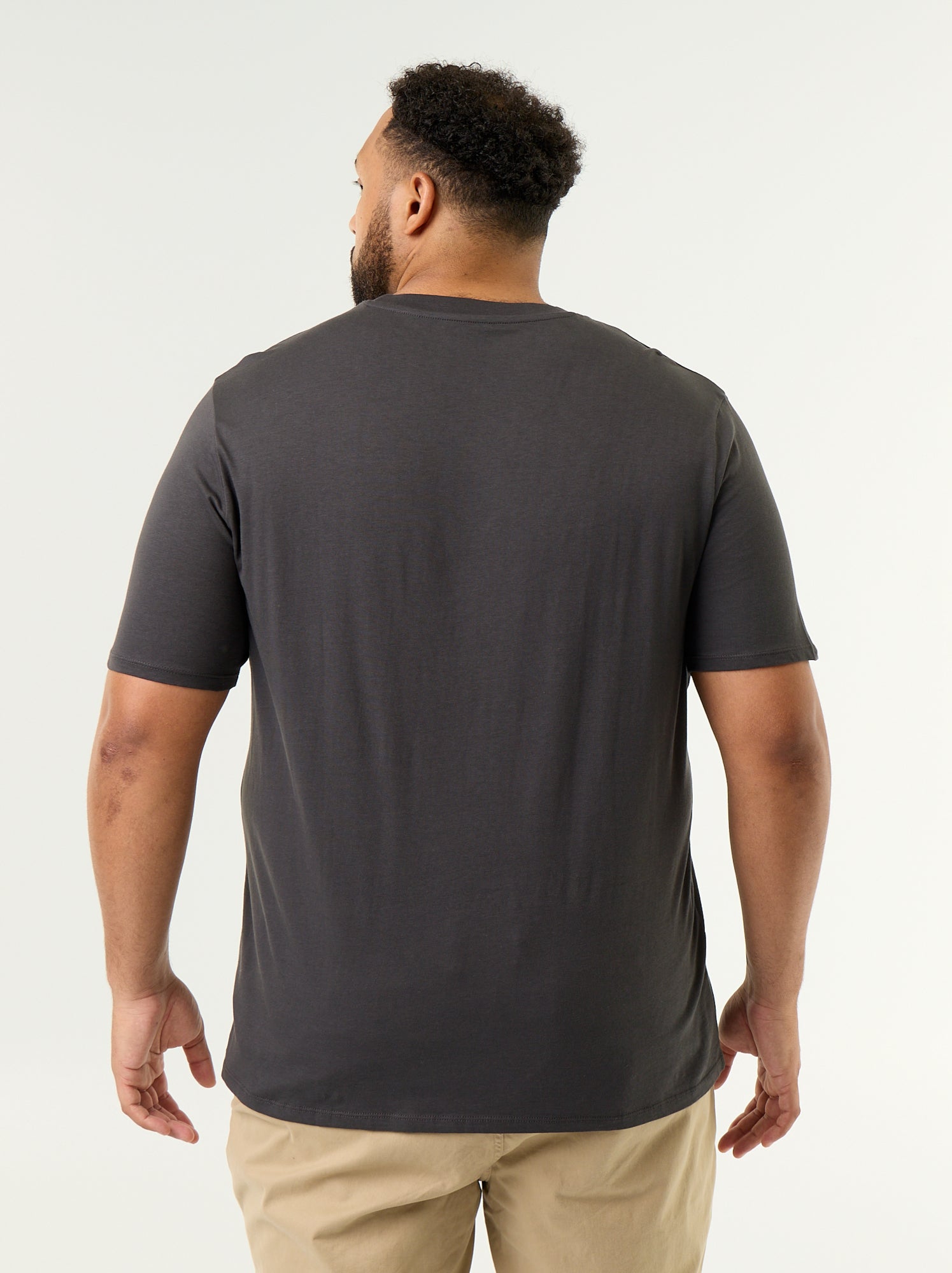 T-shirt en jersey imprimé à manches courtes - Gris (GDO30_11)