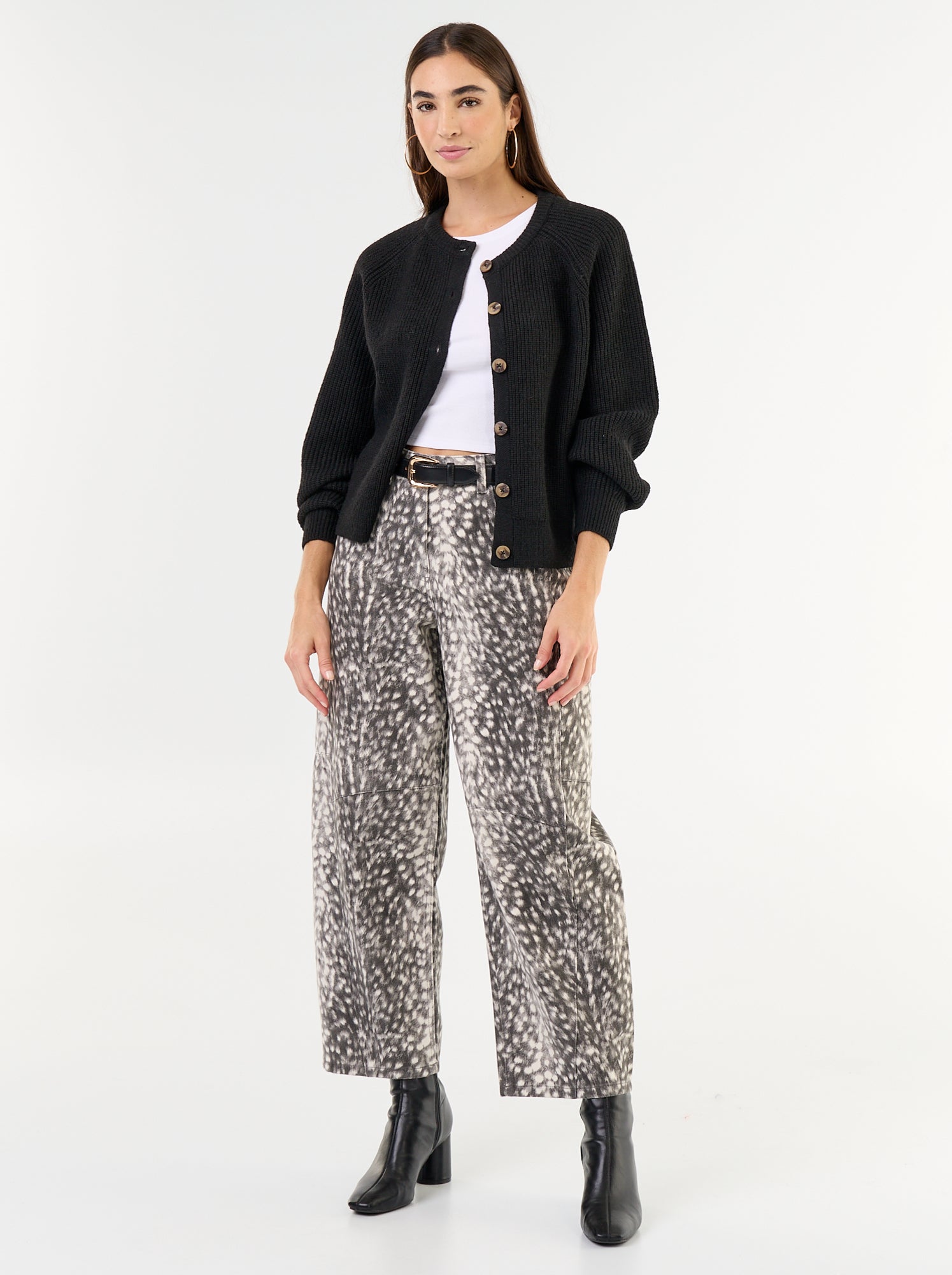 Gilet en maille grosse jauge - Noir
