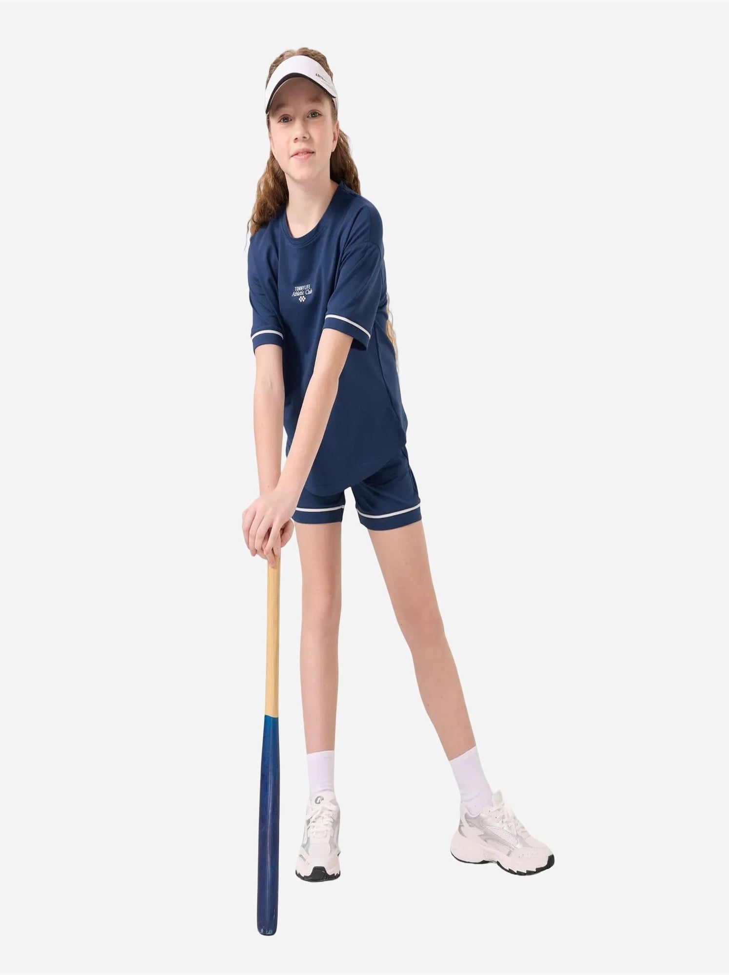 Ensemble de pyjama jeunesse en coton mélangé tommy - Bleu marine