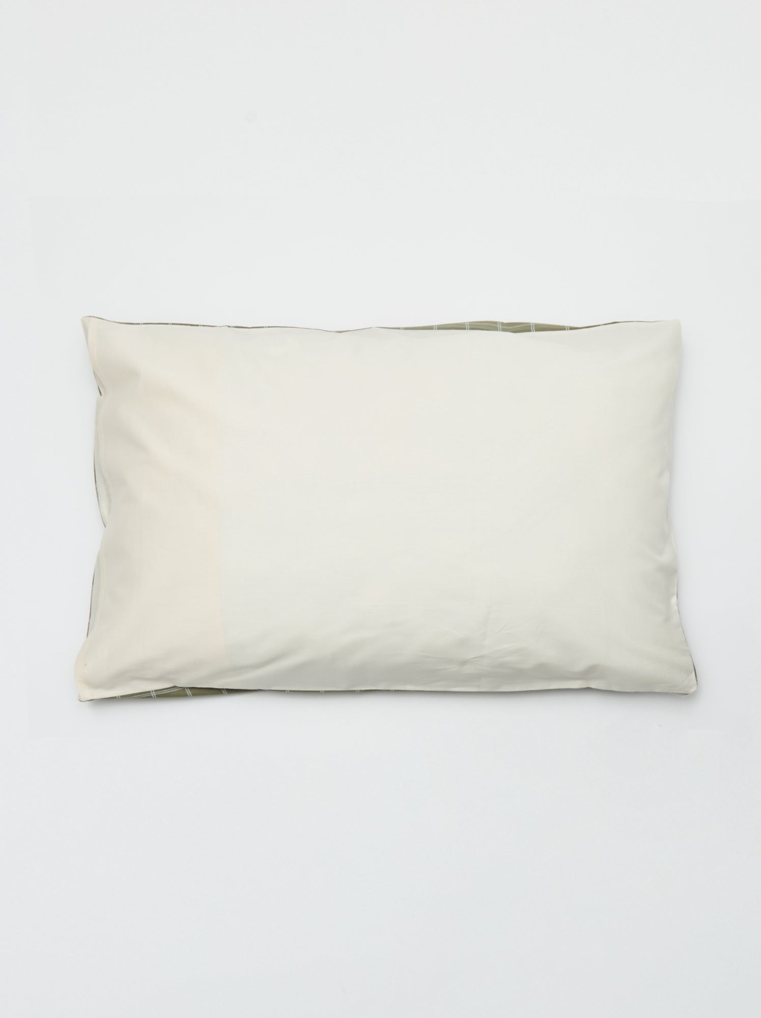 Taie d'oreiller unie 50 x 70 cm - Kiabi Home - Kaki