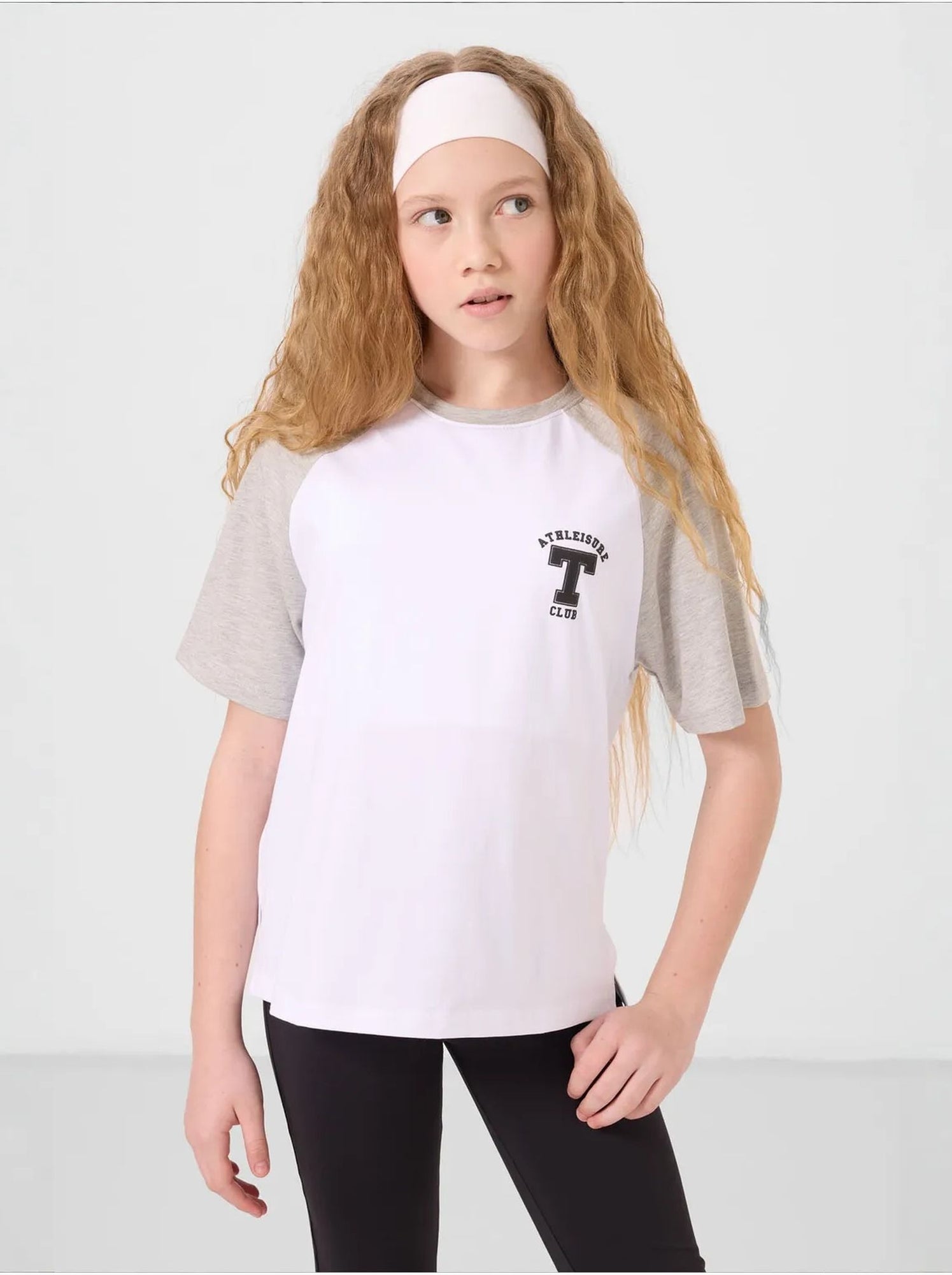 T-shirt unisexe jeunesse en coton et élasthanne tommy - Blanc