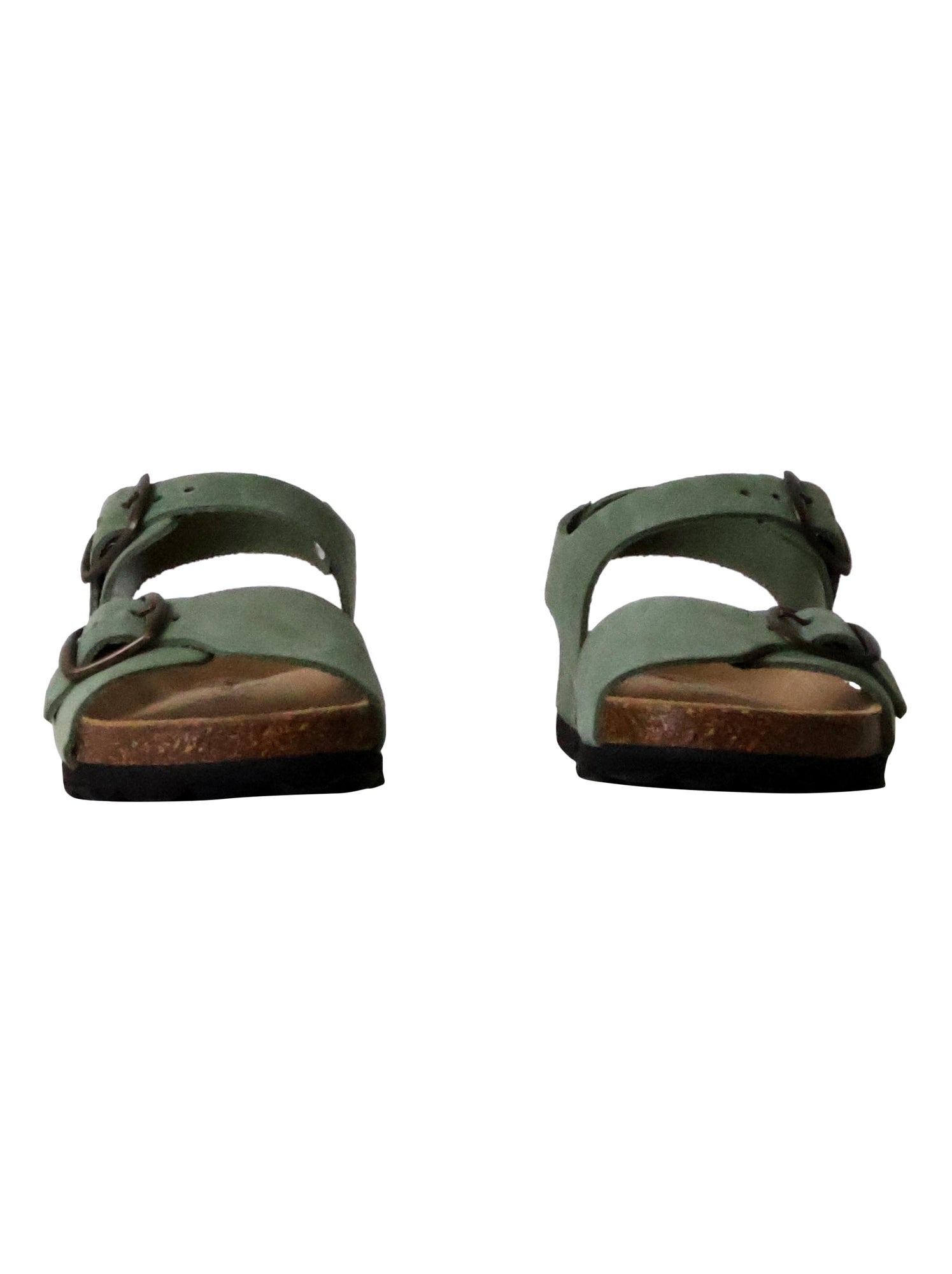 Mules Cuir Enfant The Divine Factory - Vert