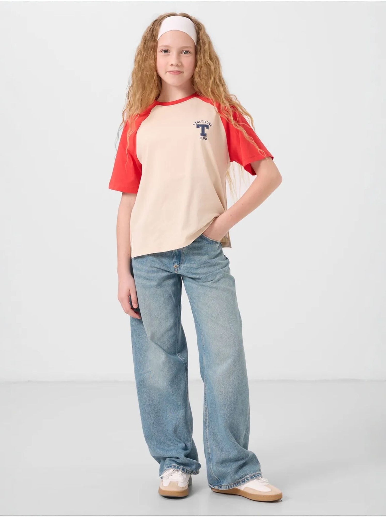 T-shirt unisexe jeunesse en coton et élasthanne tommy - Multicolore