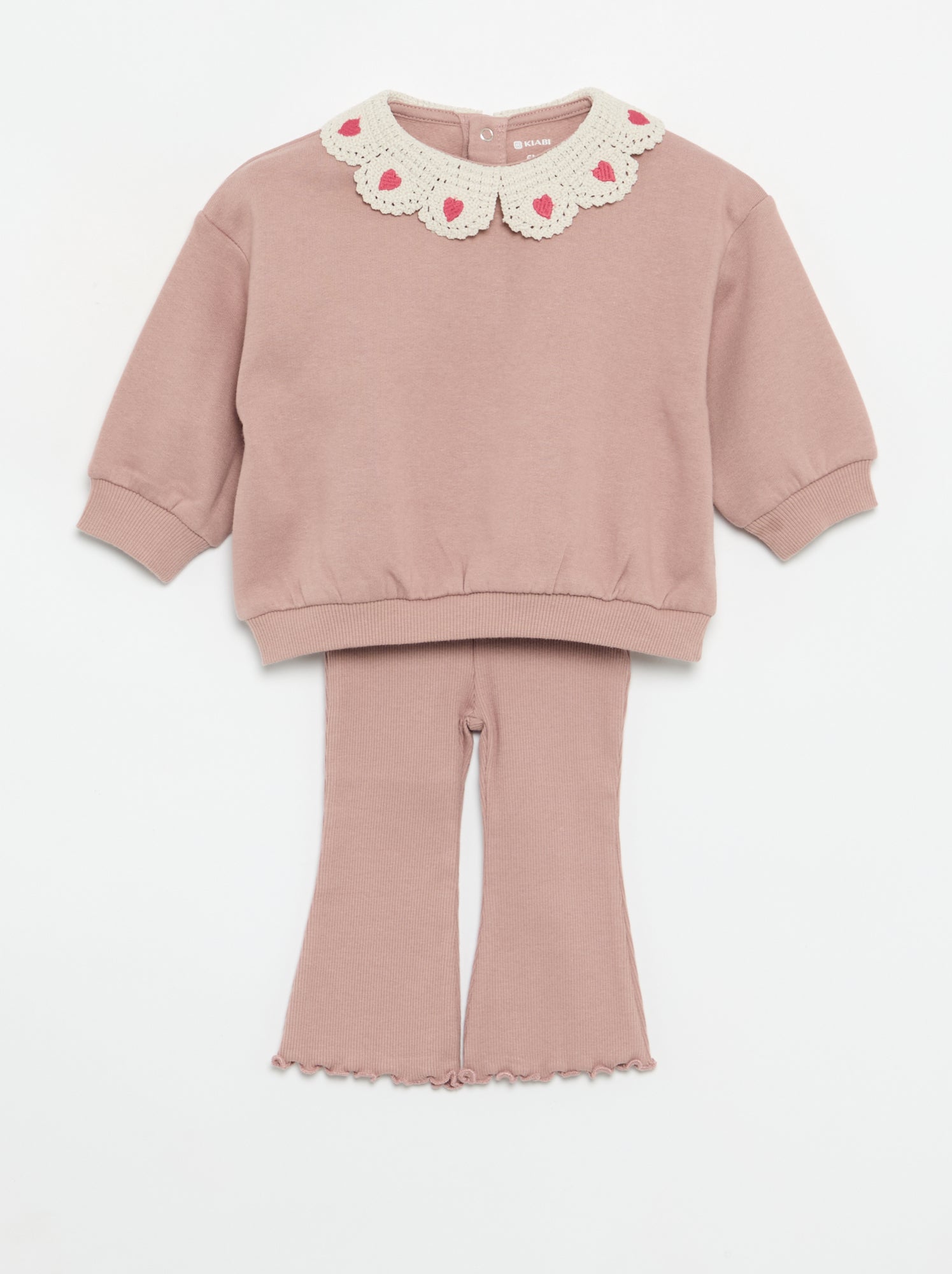 Ensemble 2 pièces - sweat + legging - Rose