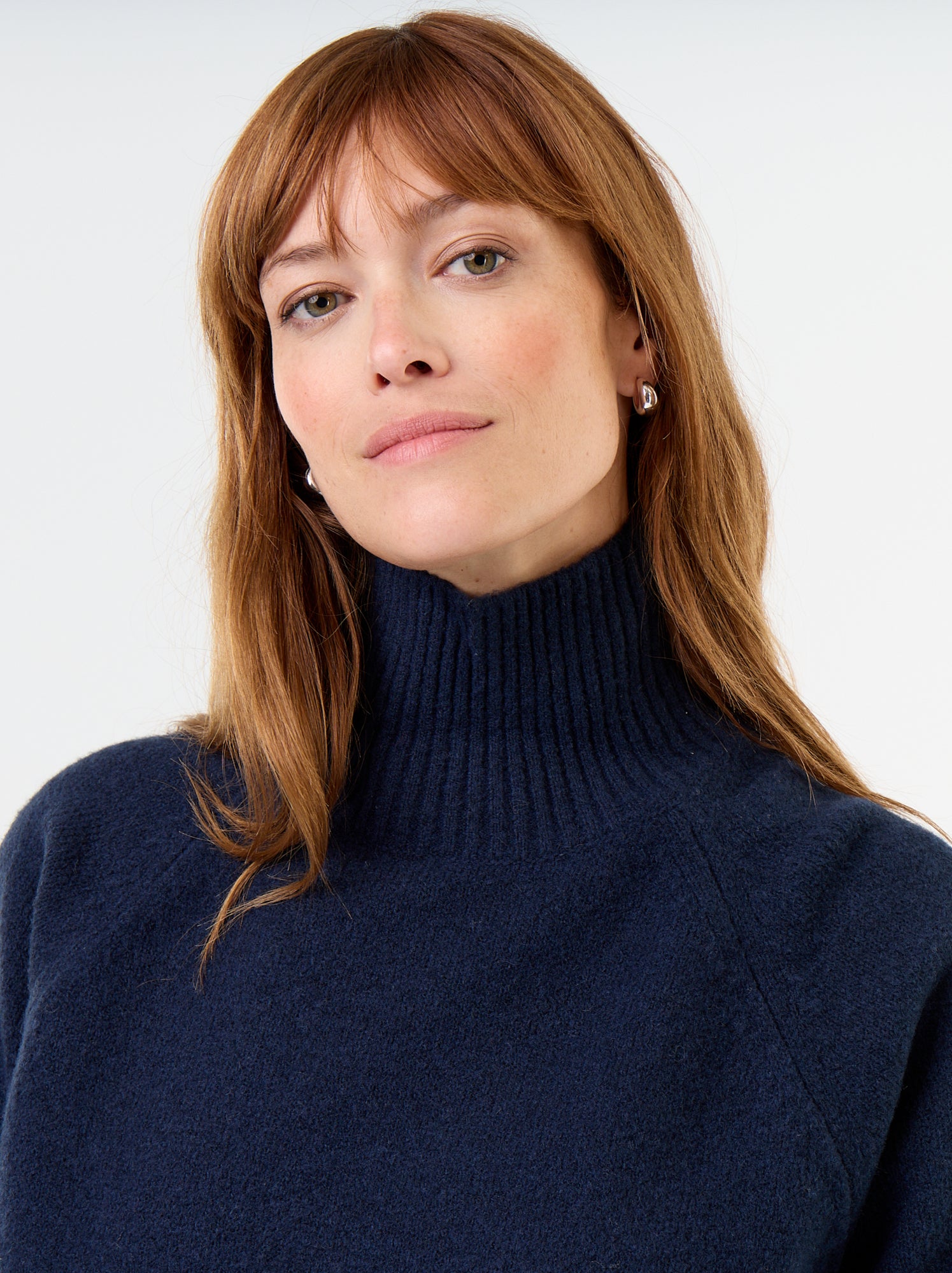 Pull chaud col montant - Bleu
