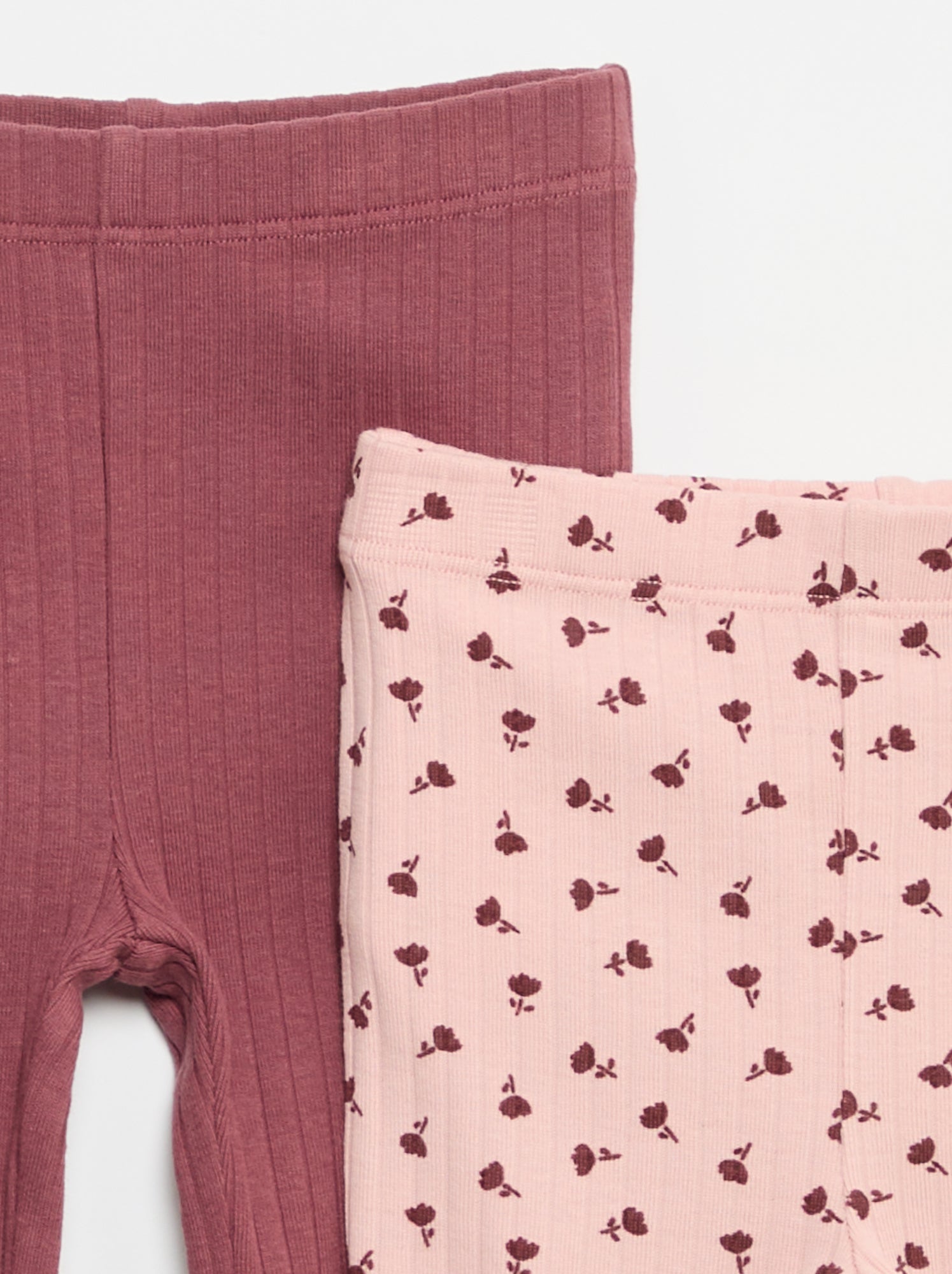 Lot de 2 leggings flare - Rose