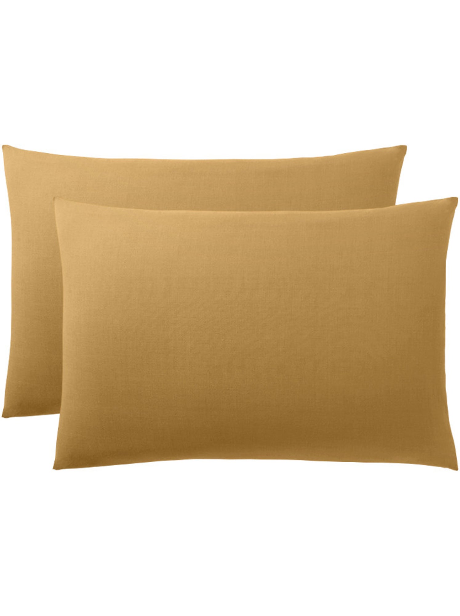 Taie d'oreiller - Coton Pur - 100 % Coton 57 Fils/cm² - Miel