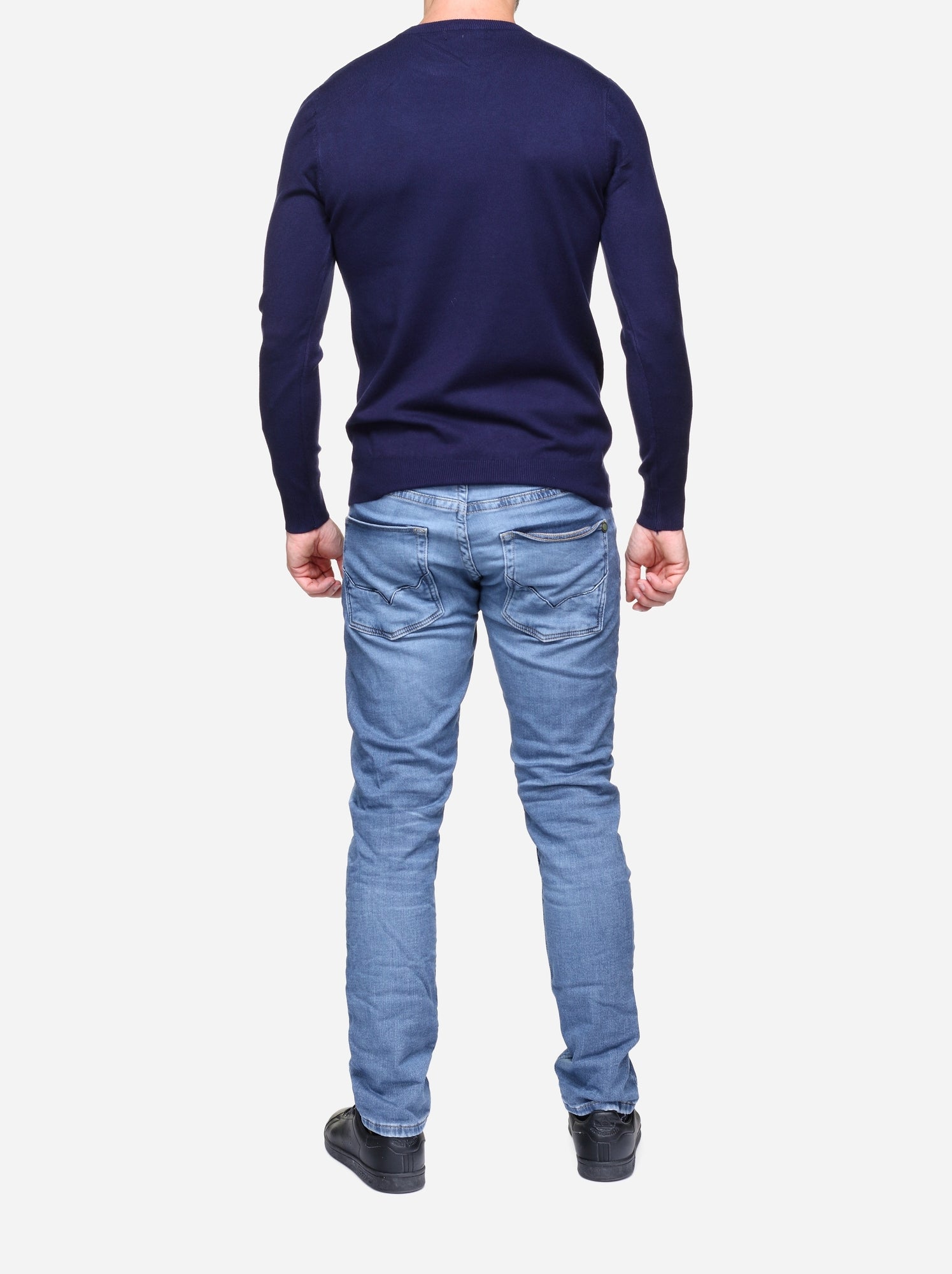 Pull col rond - Kenzarro - Bleu