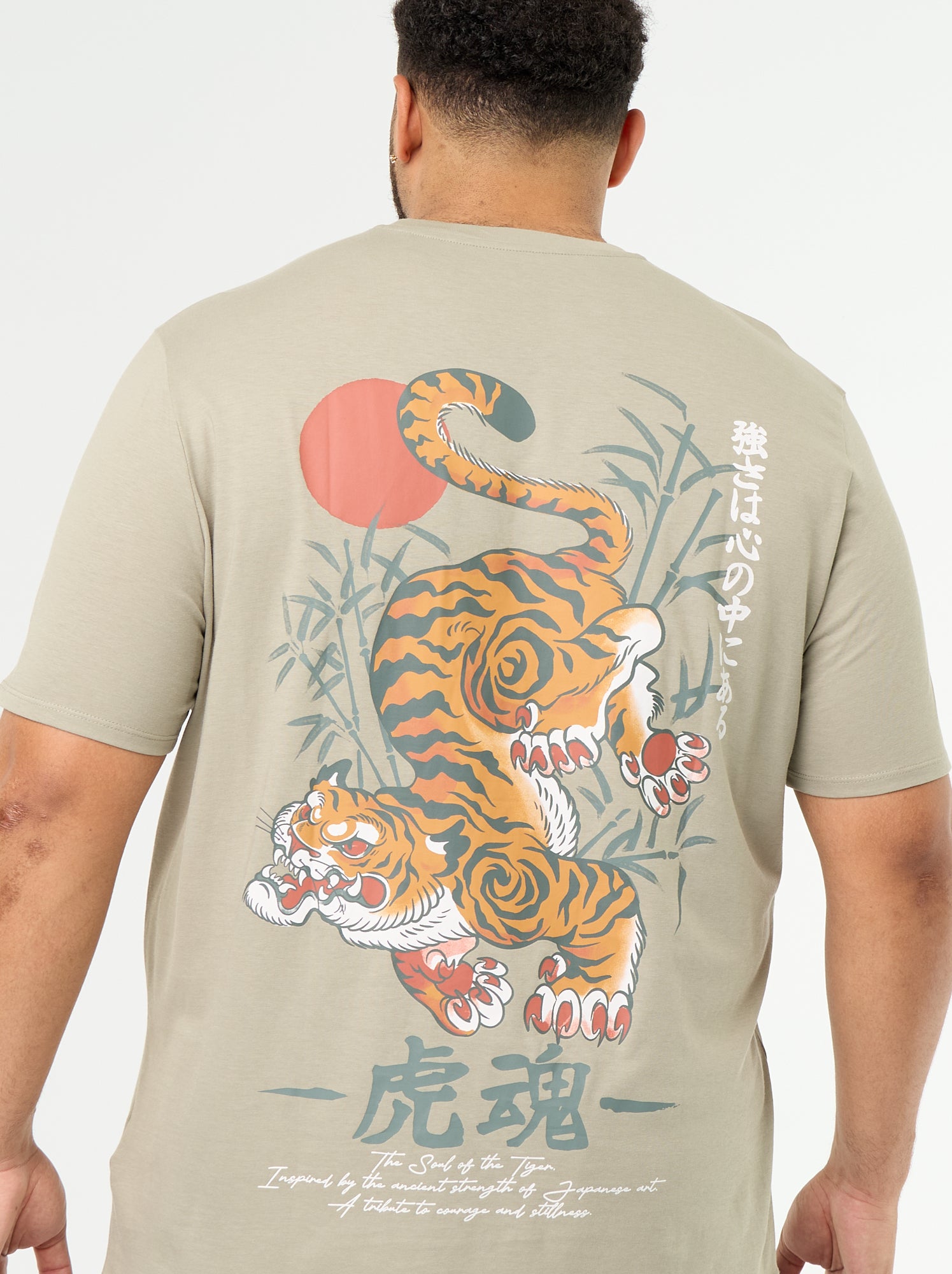 T-shirt en jersey imprimé à manches courtes - Vert (GDO30_4)