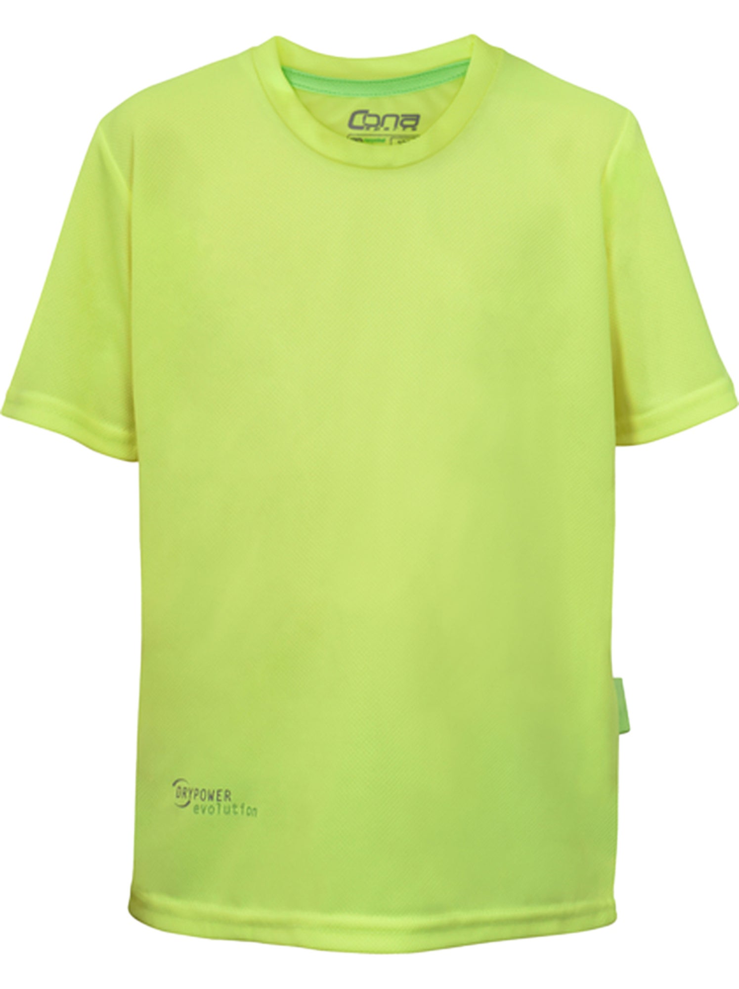 Cona Sports - T-shirt EVOLUTION TECH - Jaune fluo/Solinotes