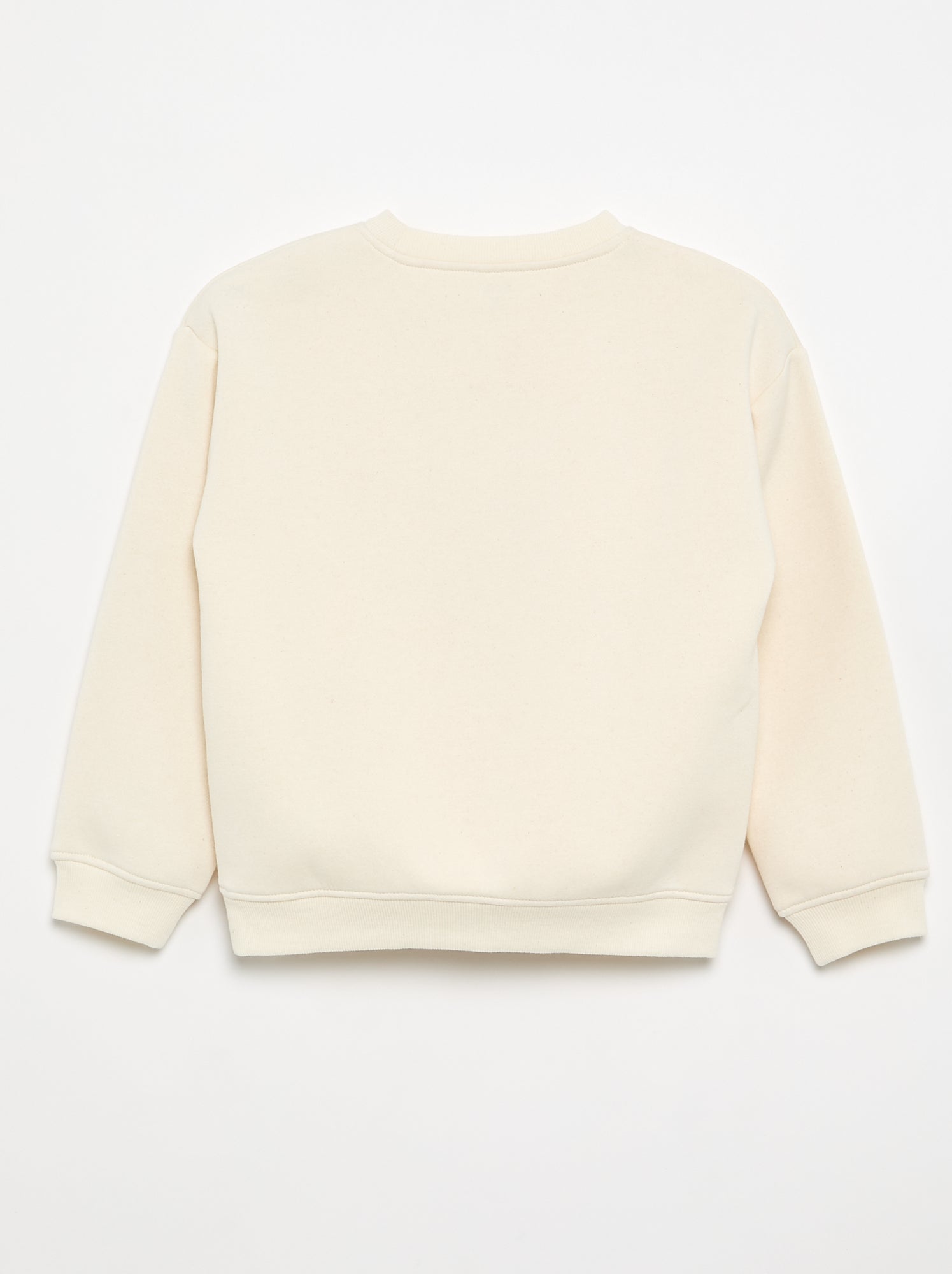 Sweat loose avec imprimé - Beige (DTA86_31)