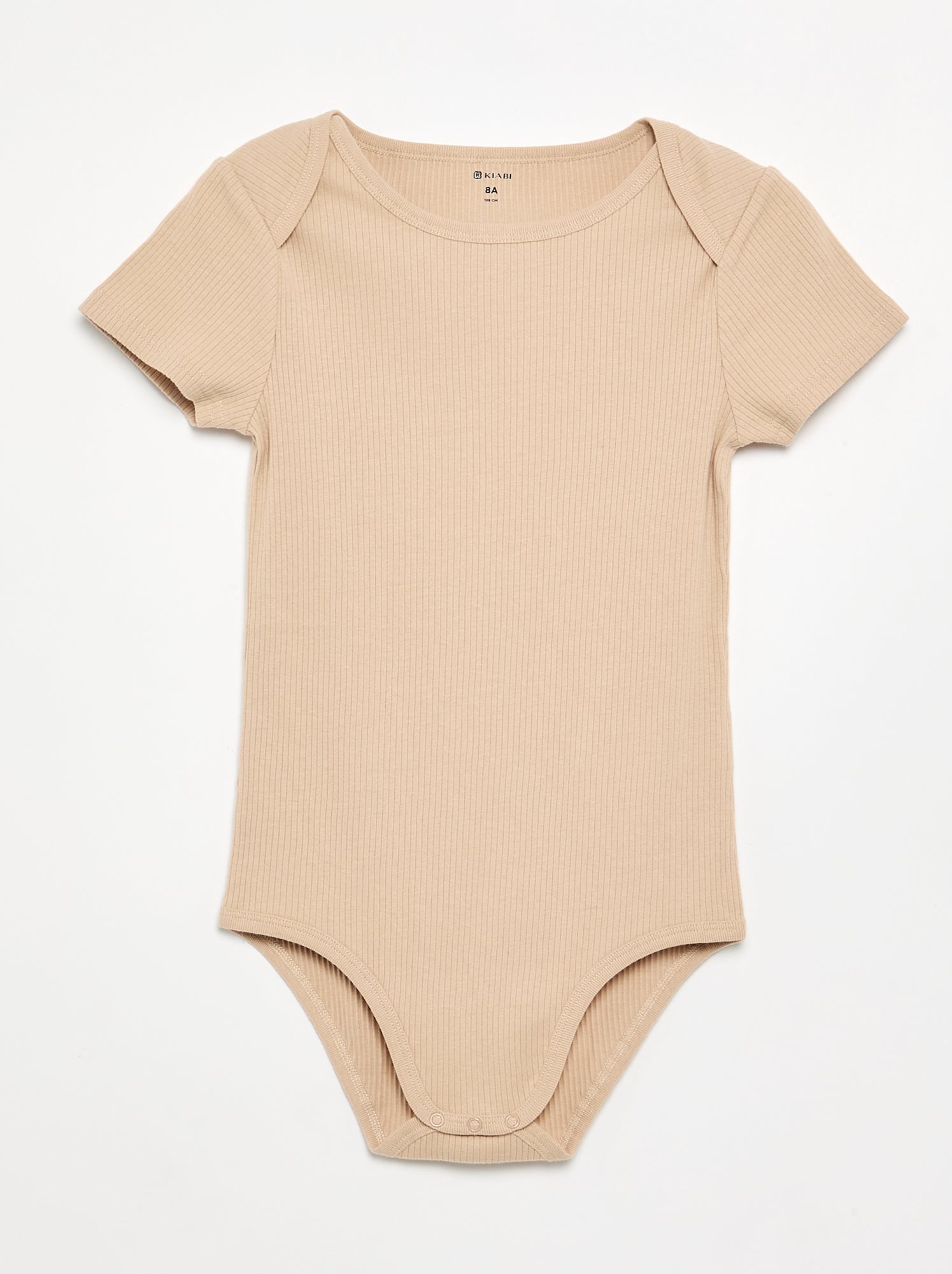Lot 3 bodies en rib - collection facile à enfiler - Beige