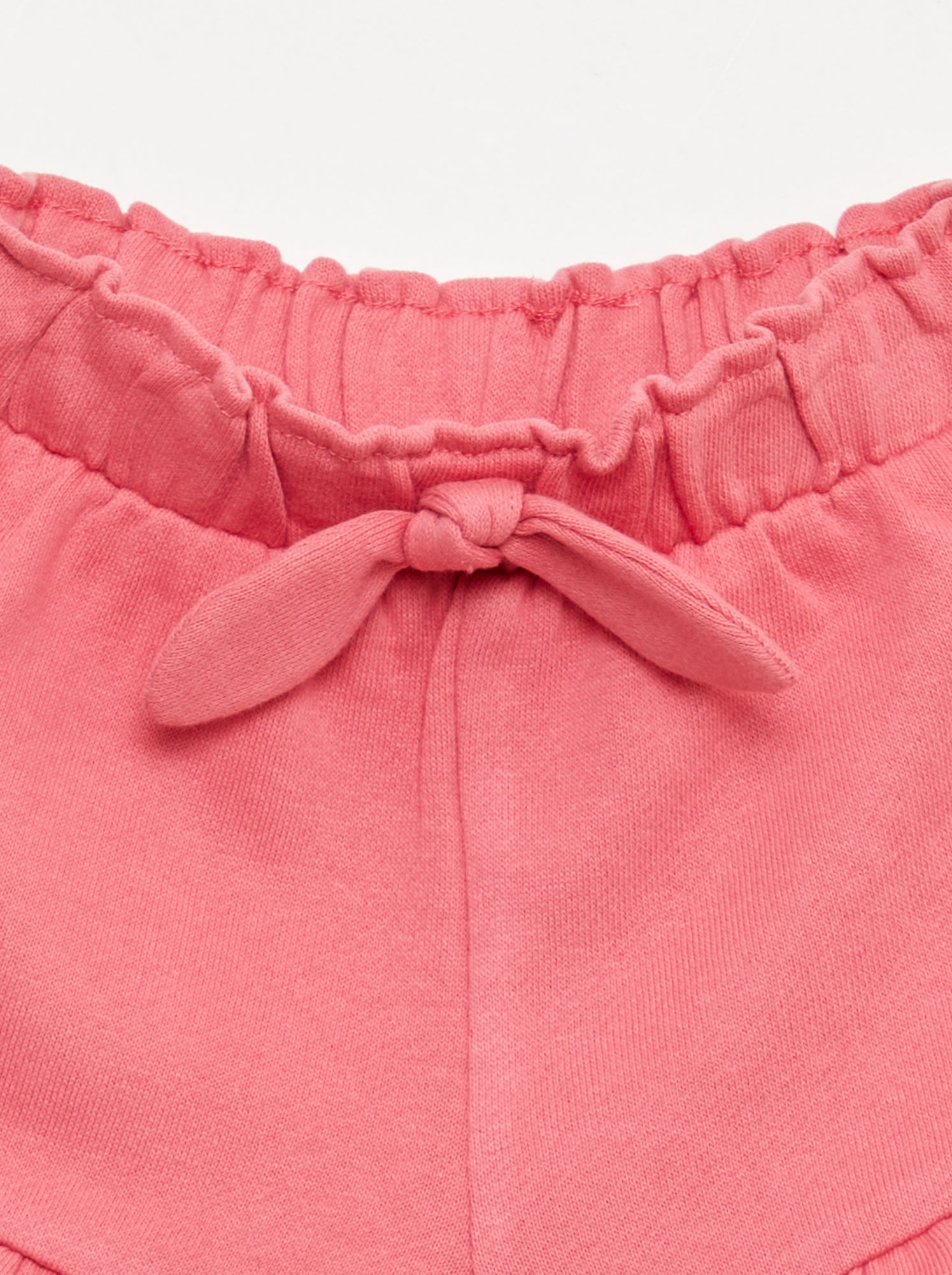 Short volanté avec nœud à la taille - Fuchsia