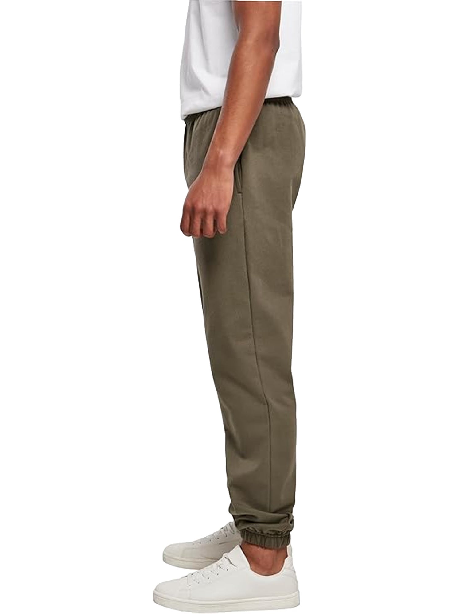 Pantalon de jogging basic - build your brand - Vert olive