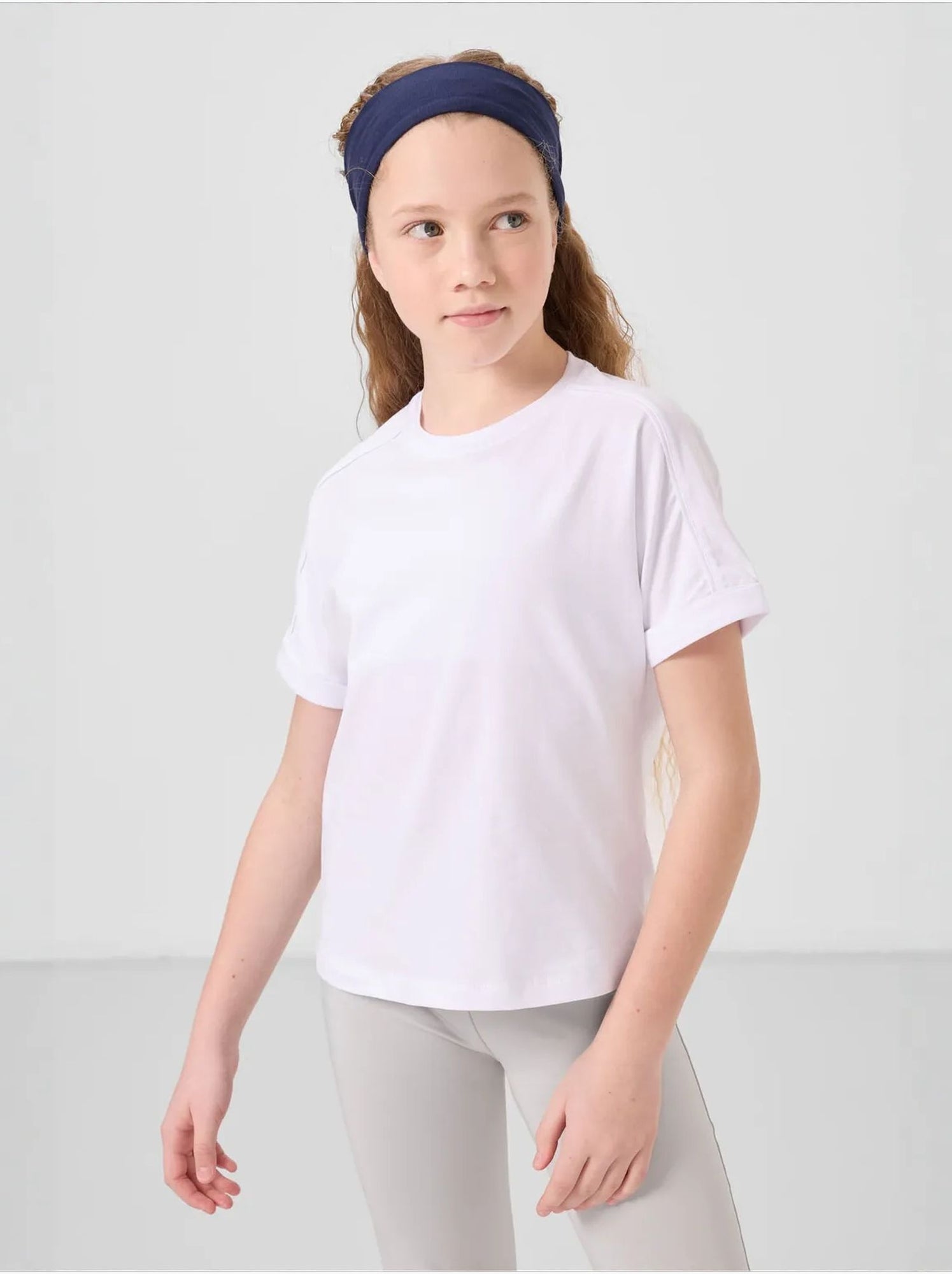 T-shirt unisexe junior en coton et élasthanne tommy - Blanc
