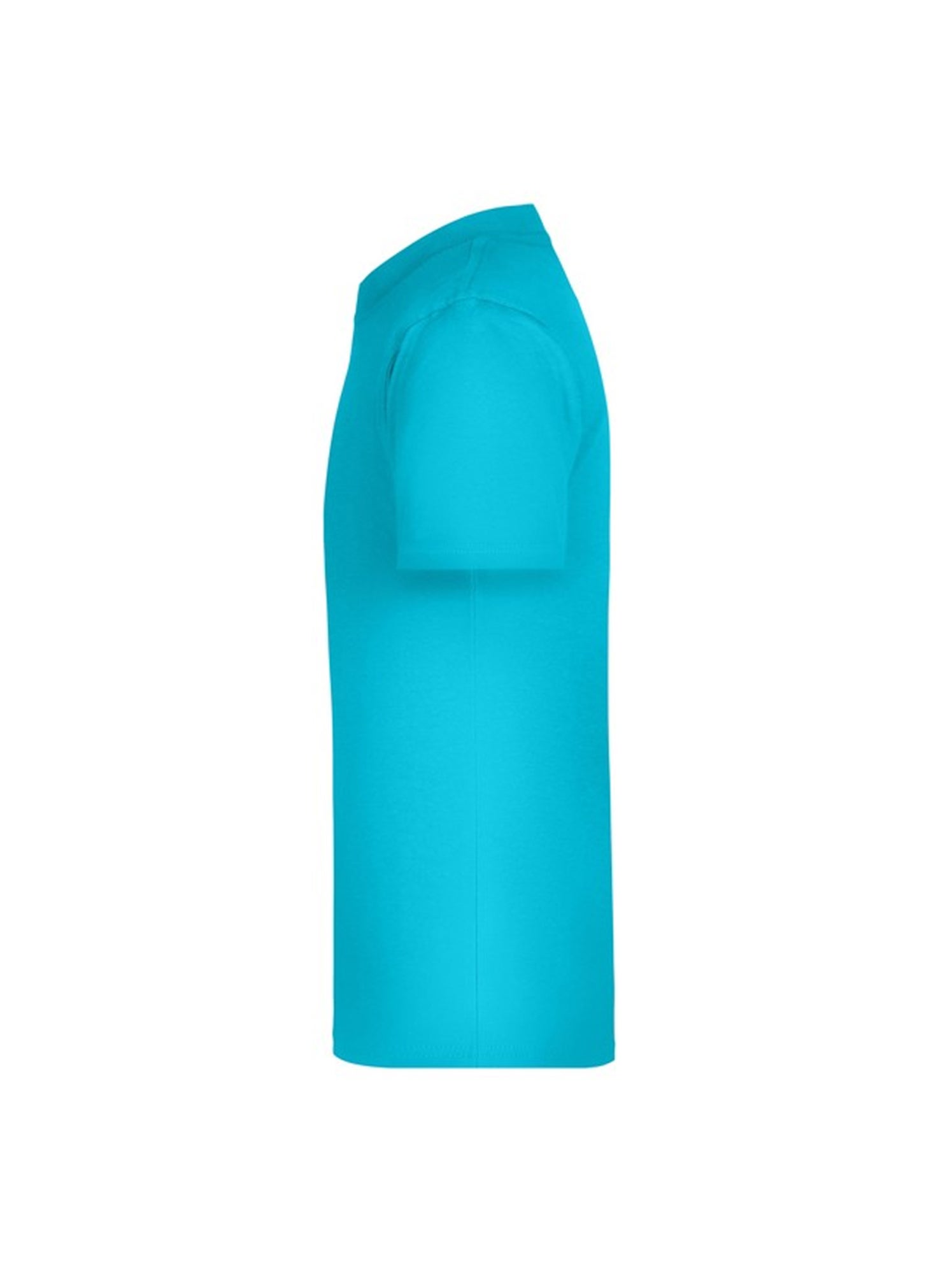 James and Nicholson - T-shirt BASIC - Bleu marine/Turquoise