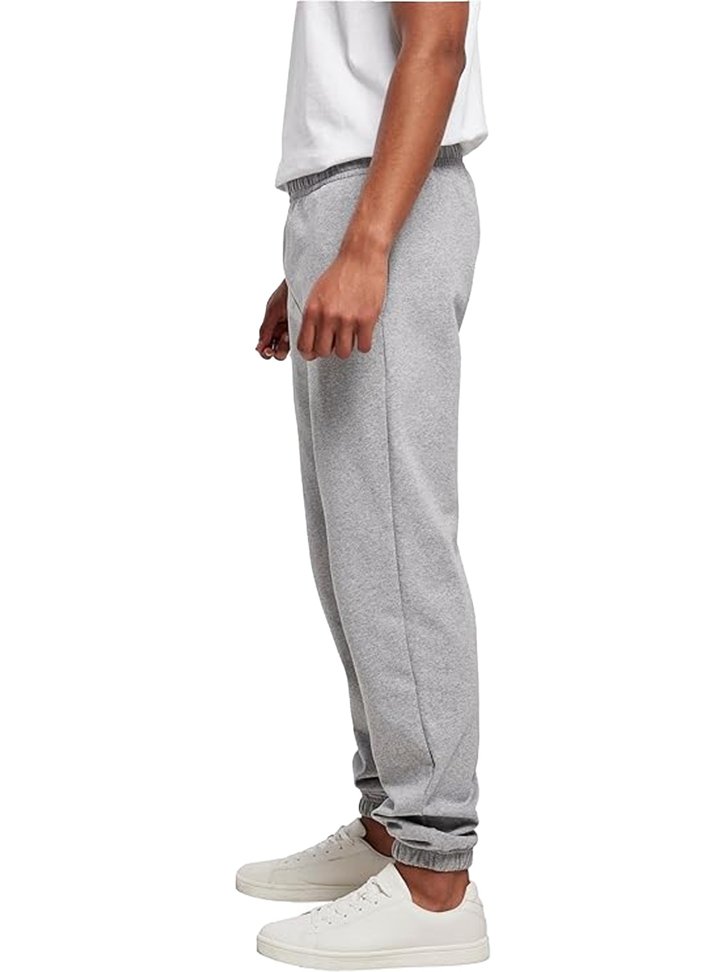 Pantalon de jogging basic - build your brand - Gris chiné
