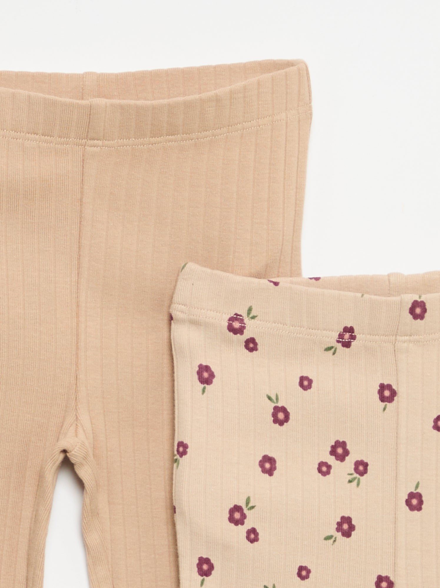 Lot de 2 leggings flare - Beige (GDA95_3)
