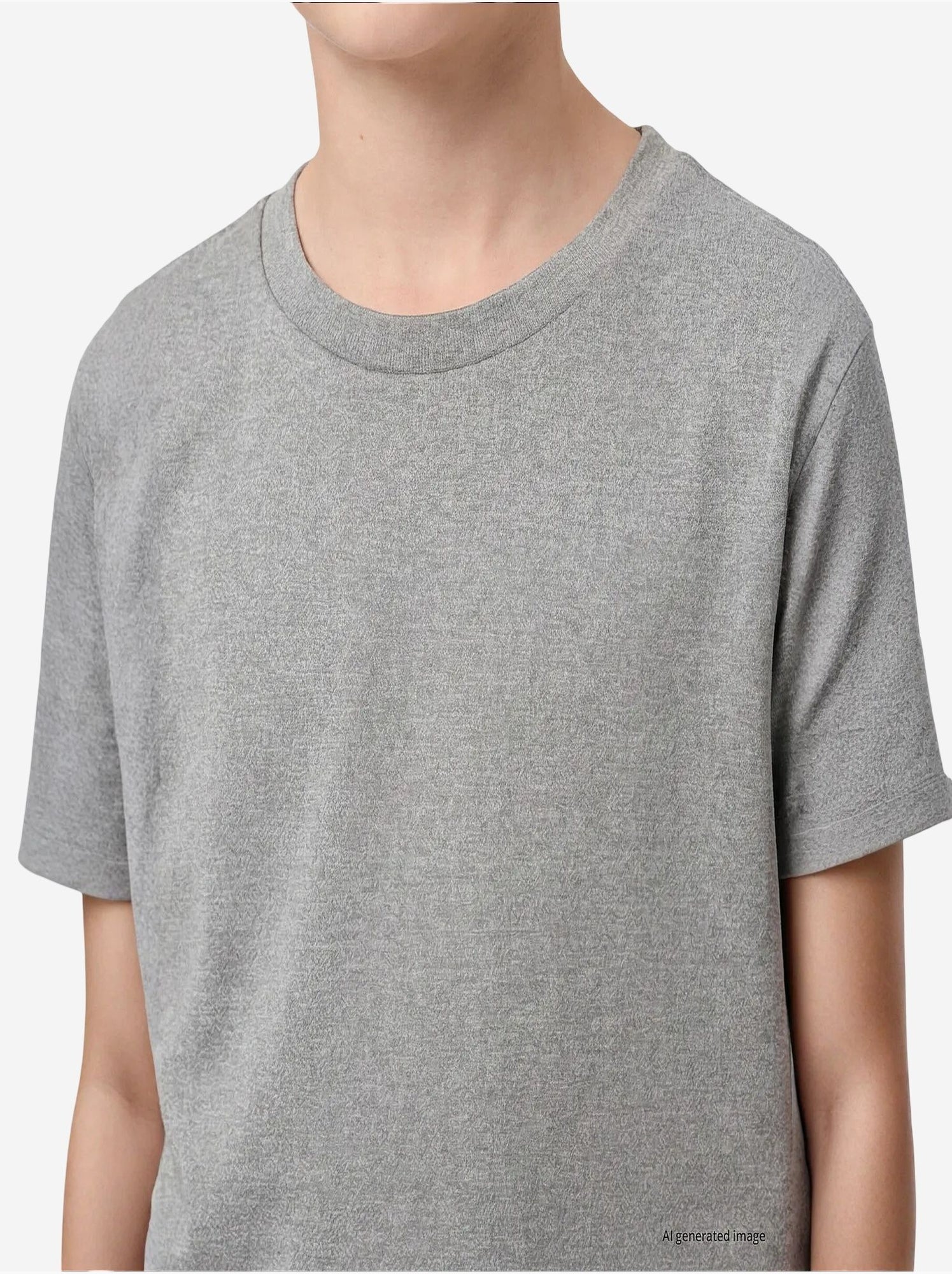 T-shirt homme en coton et élasthanne tommy - Gris