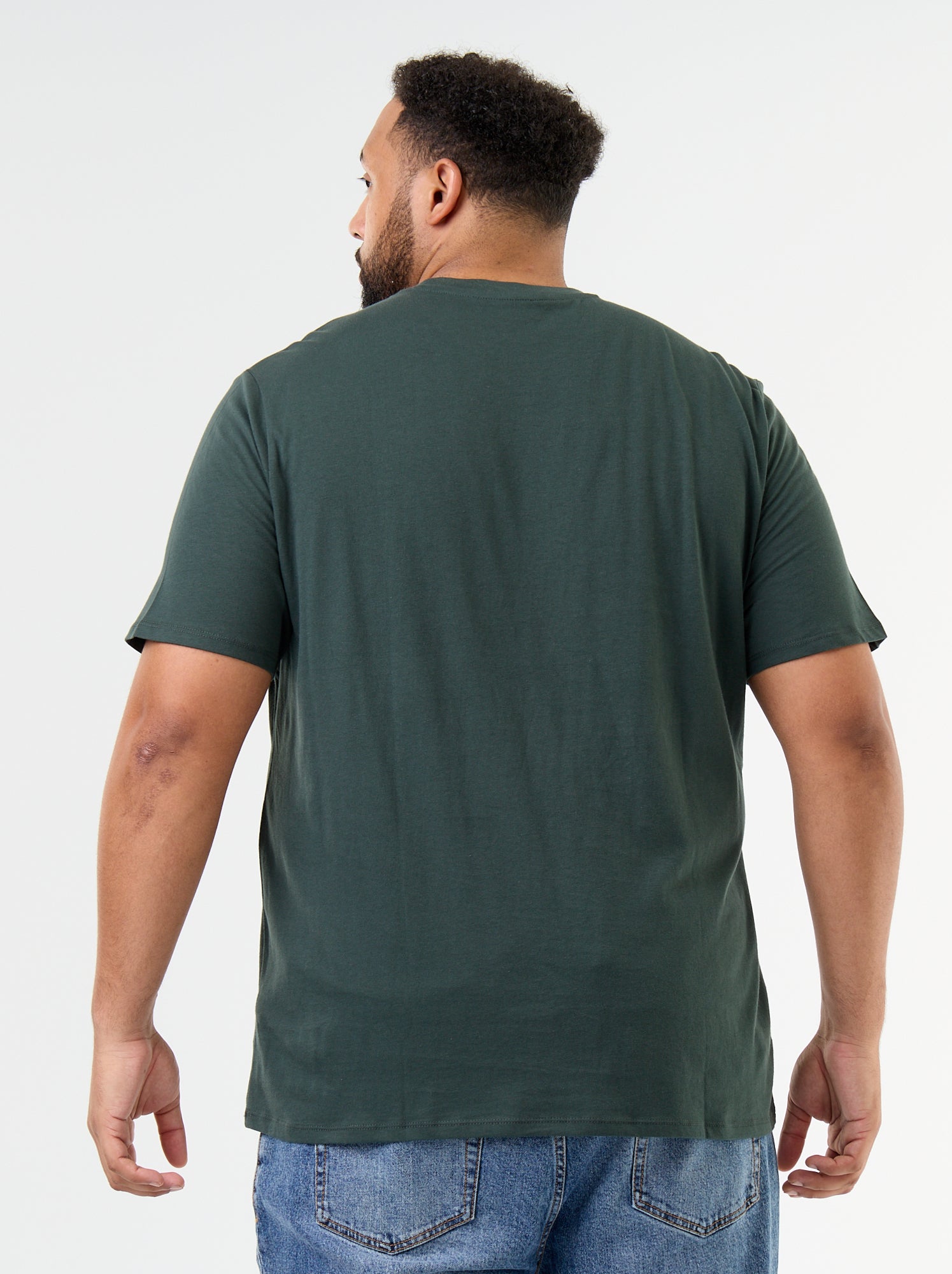 T-shirt en jersey imprimé à manches courtes - Vert (GDO30_6)