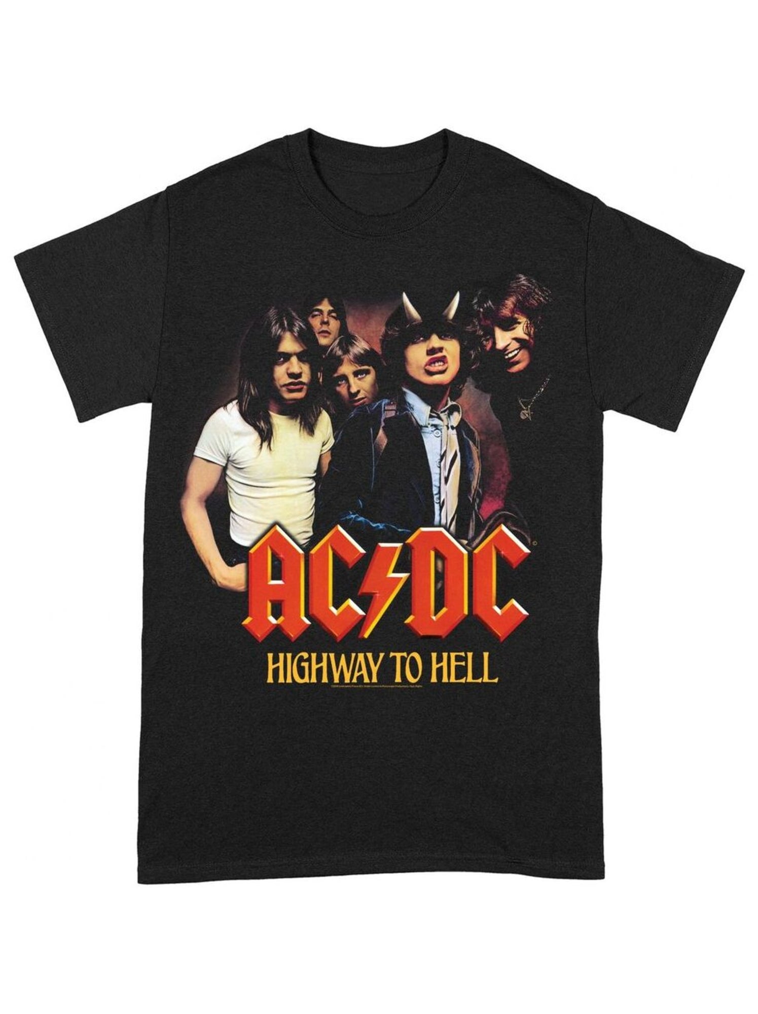 AC/DC - T-shirt HIGHWAY TO HELL - Noir Rouge