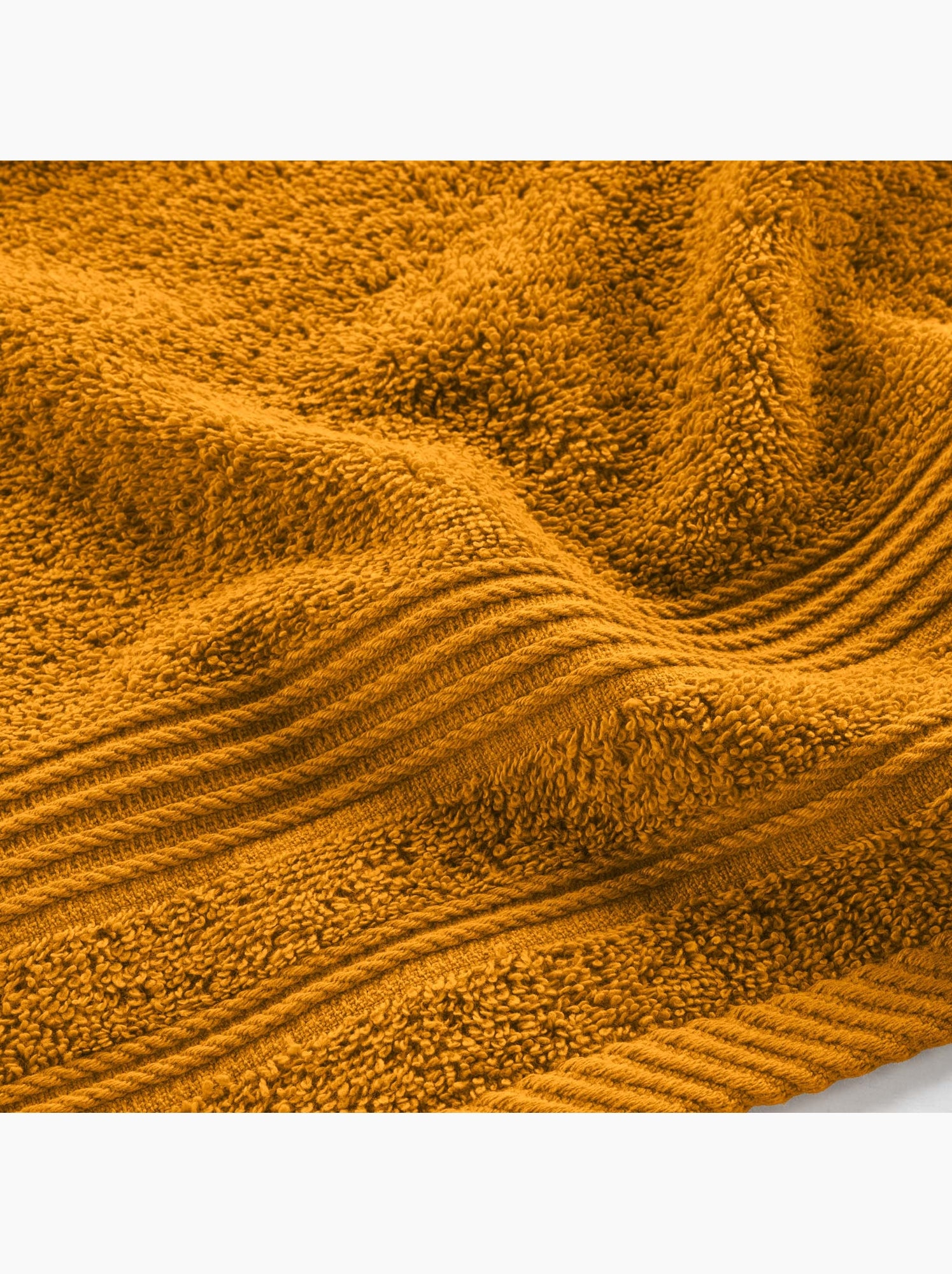 Serviette de toilette en coton tendresse - Curry