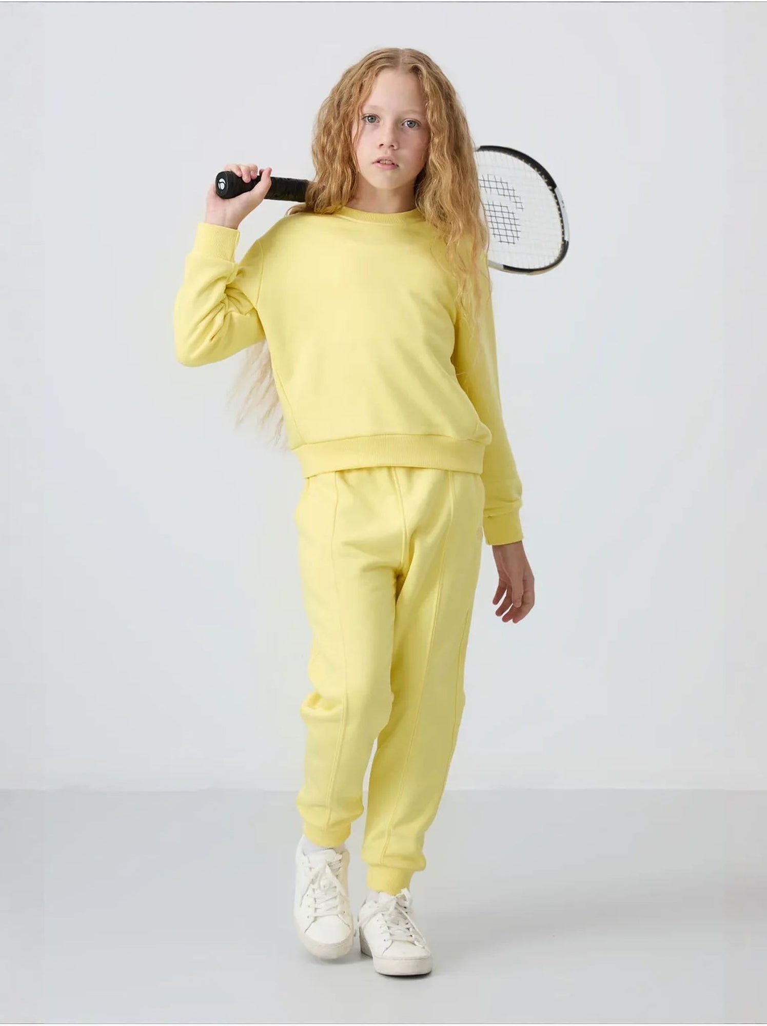 Ensemble de pyjama jeunesse en coton et polyester tommy - Jaune citron
