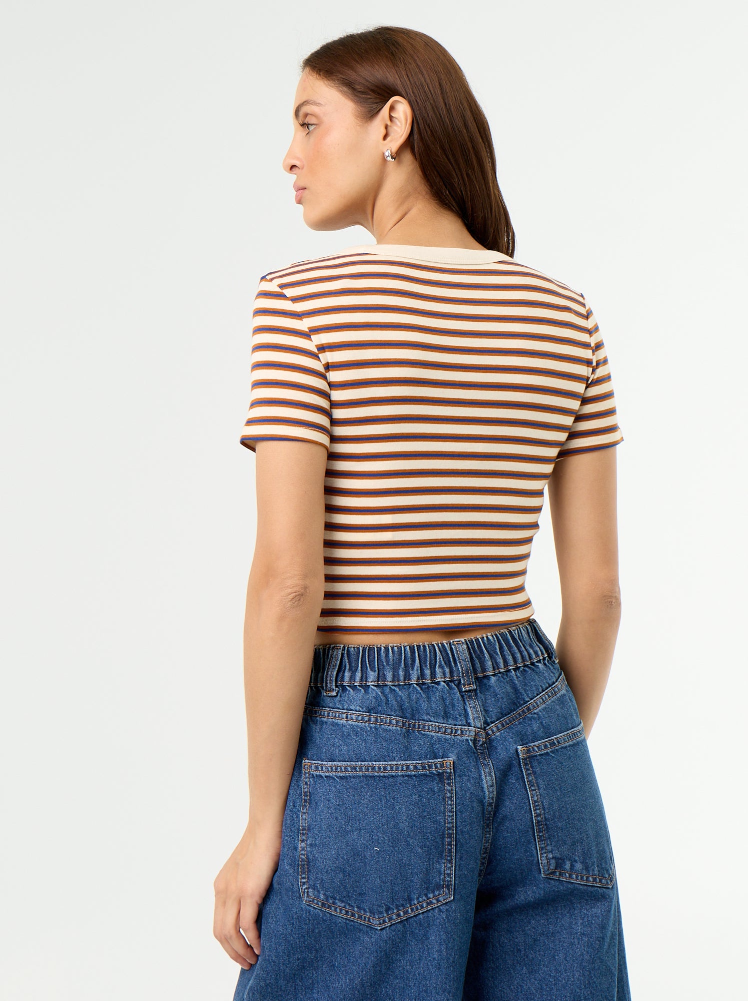 T-shirt imprimé à manches courtes à motif - Blanc (ESQ39_14)