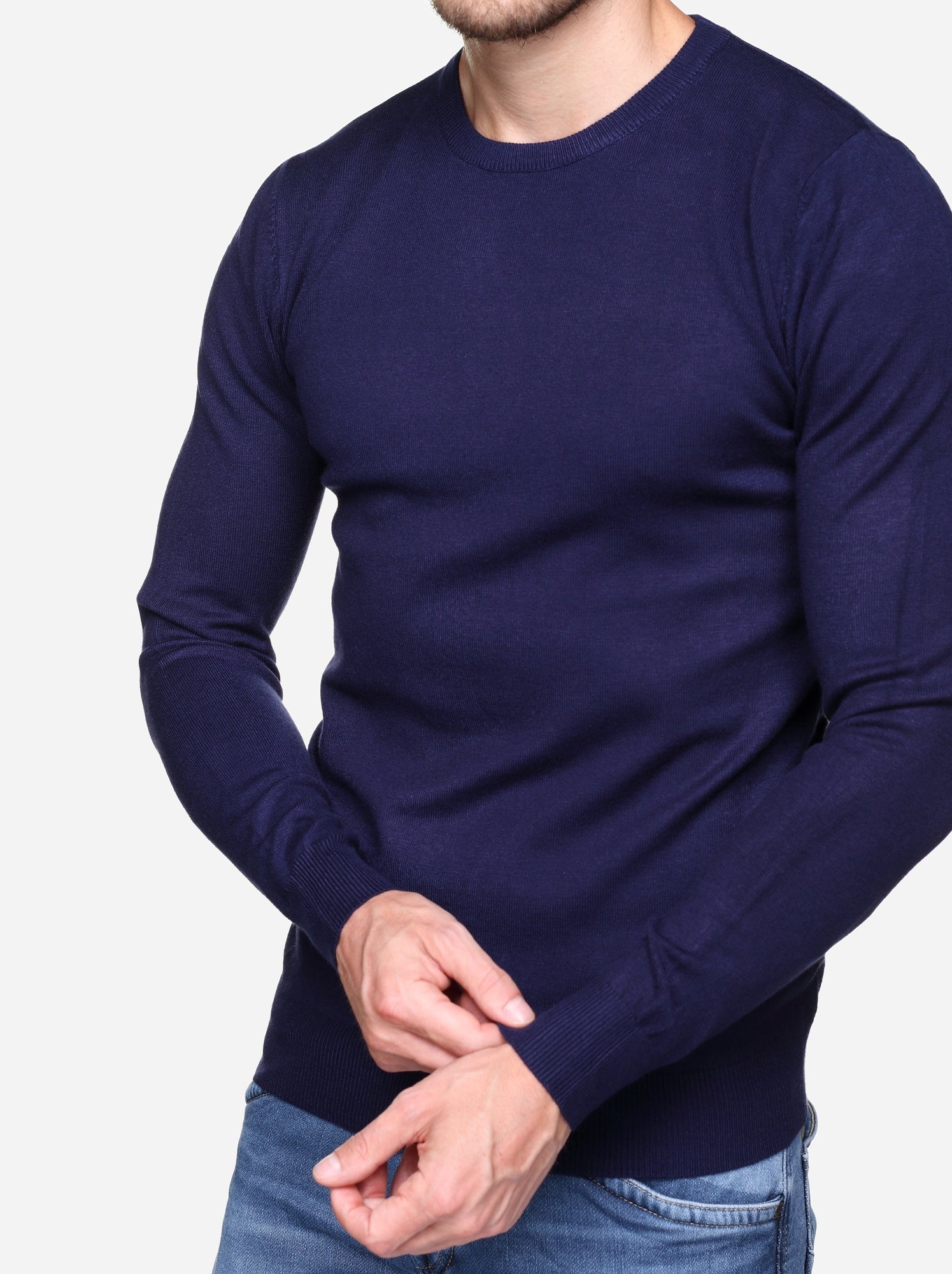 Pull col rond - Kenzarro - Bleu