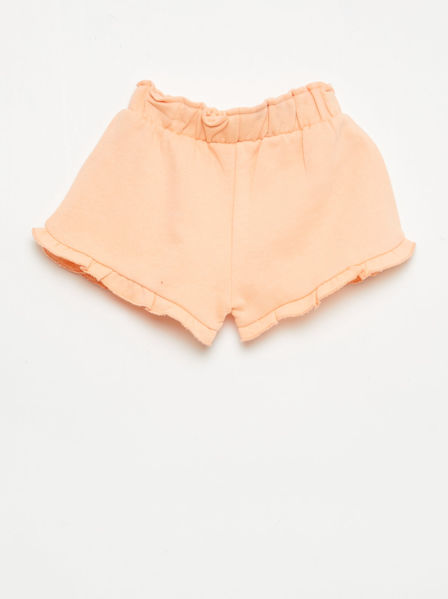 Short volanté avec nœud à la taille - Orange