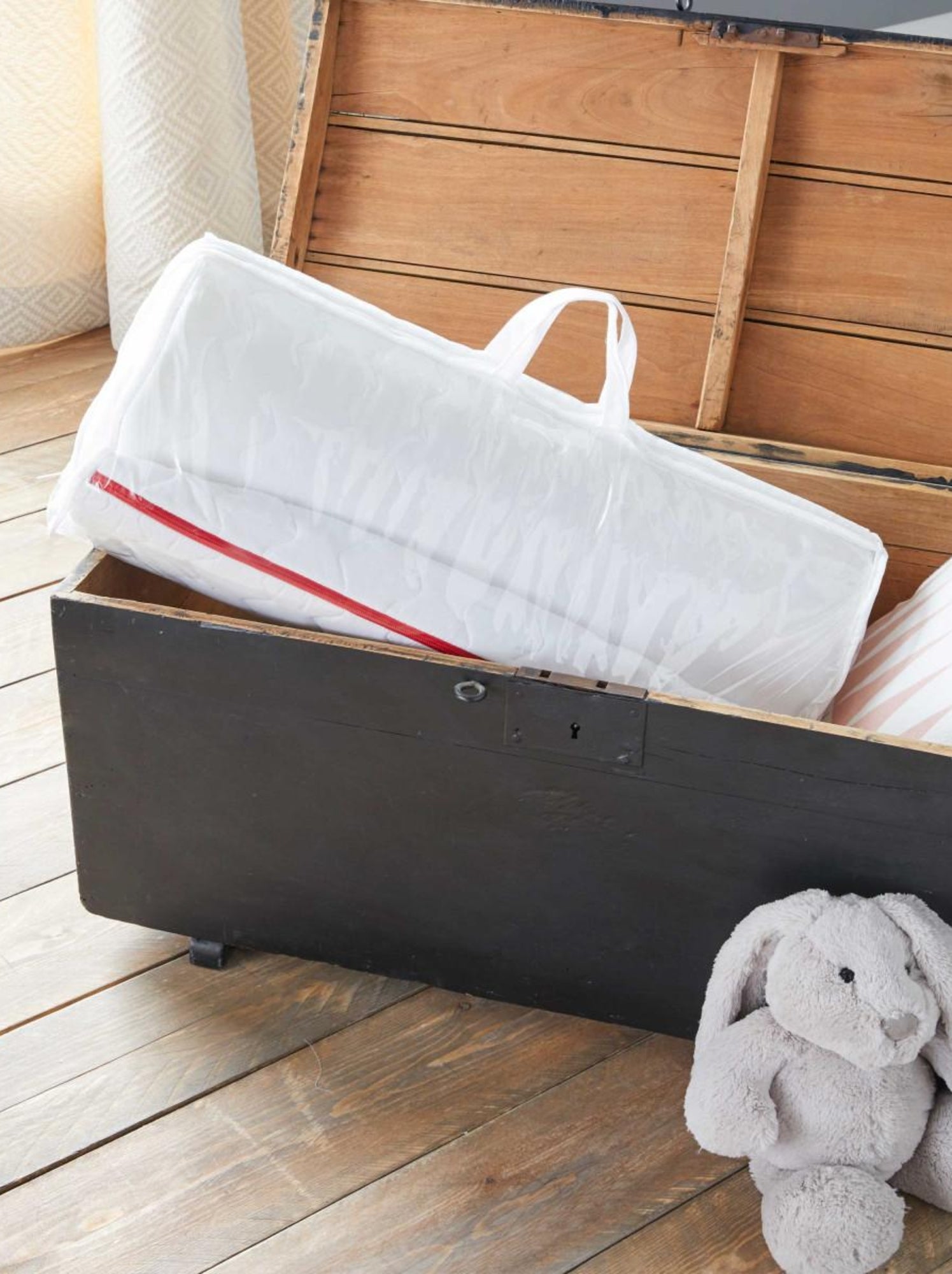 Babysom - Matelas de Voyage roulé pour Bébé 60x120 cm | Épaisseur 5 cm | Déhoussable - Blanc