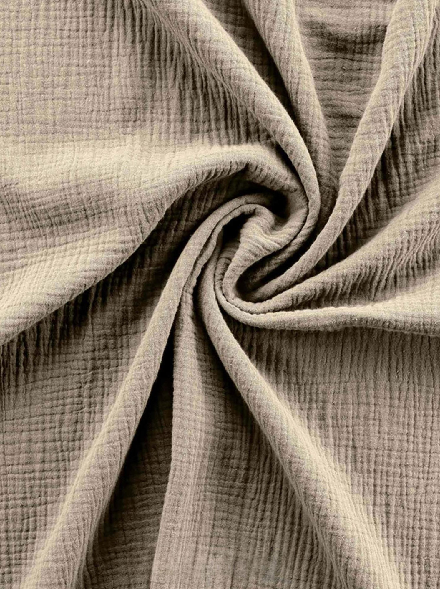 Parure de lit en gaze de coton angelia - Beige sable