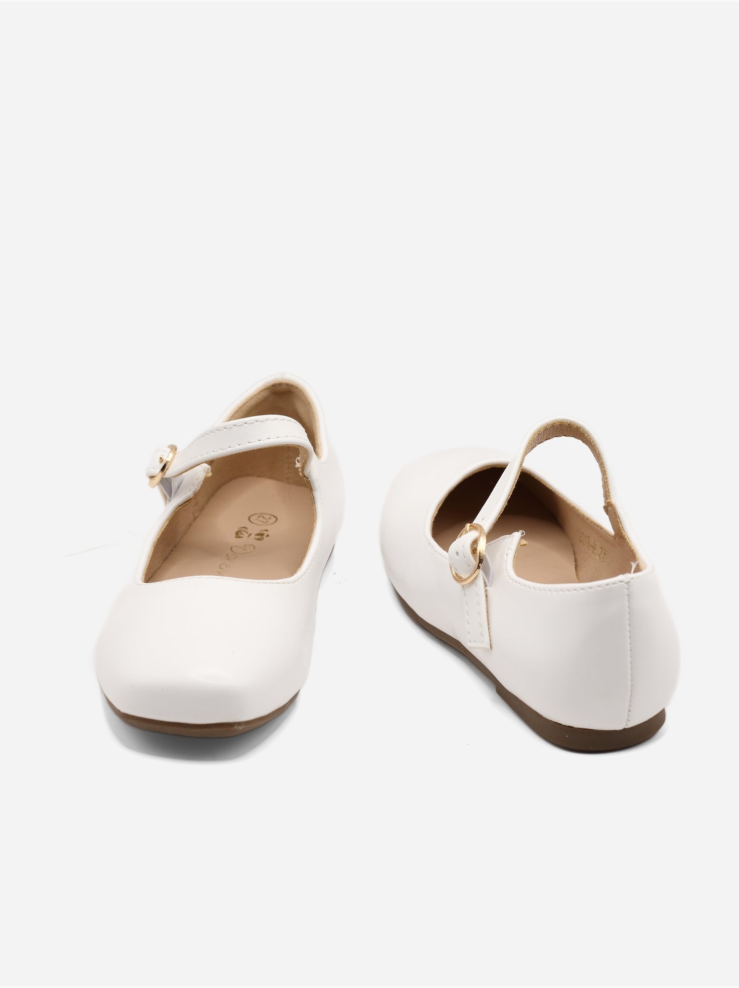 Ballerines à boucle - Blanc