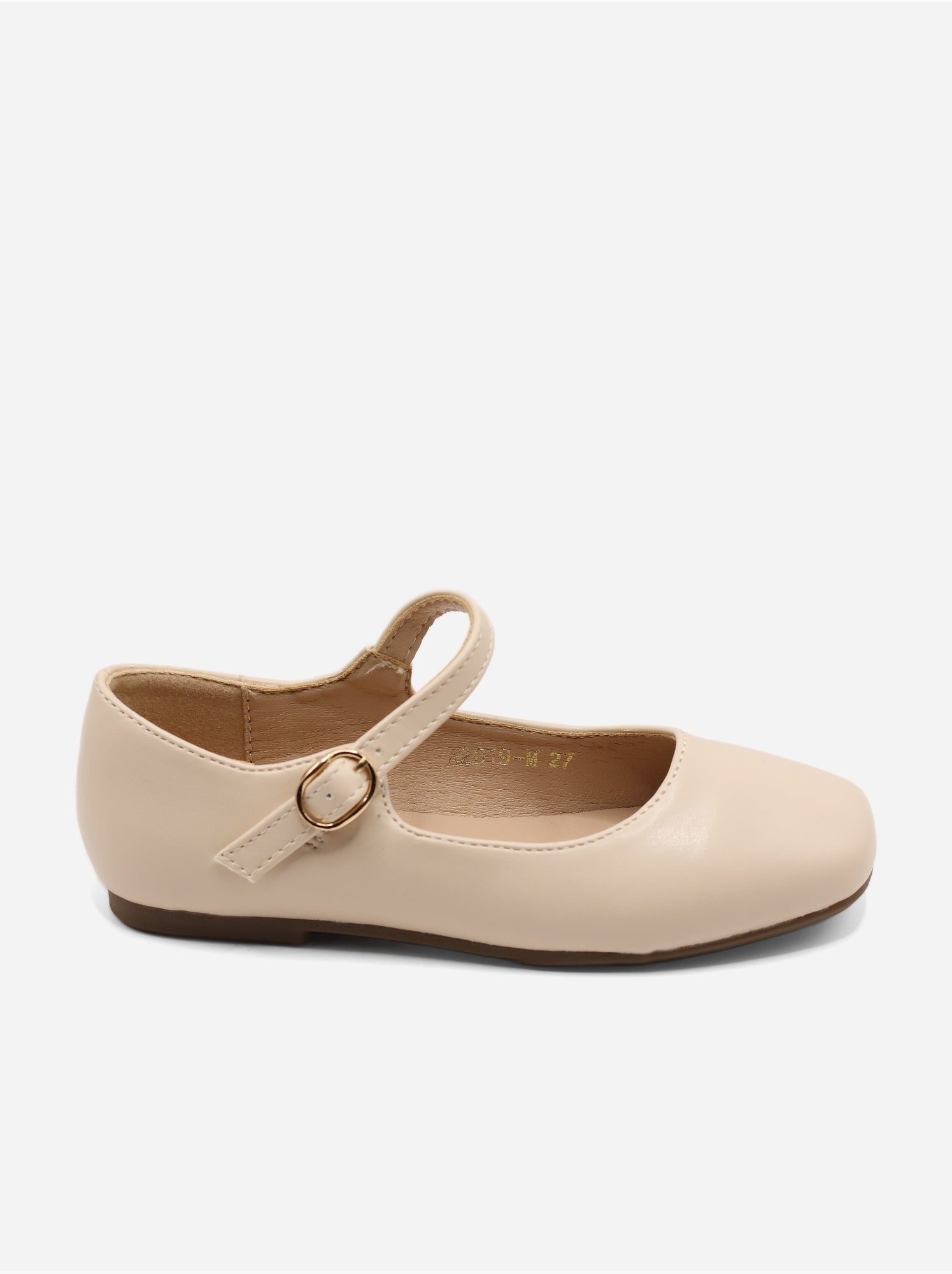 Ballerines à boucle - Crème