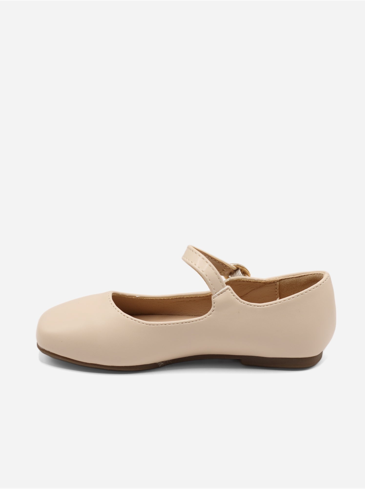 Ballerines à boucle - Crème