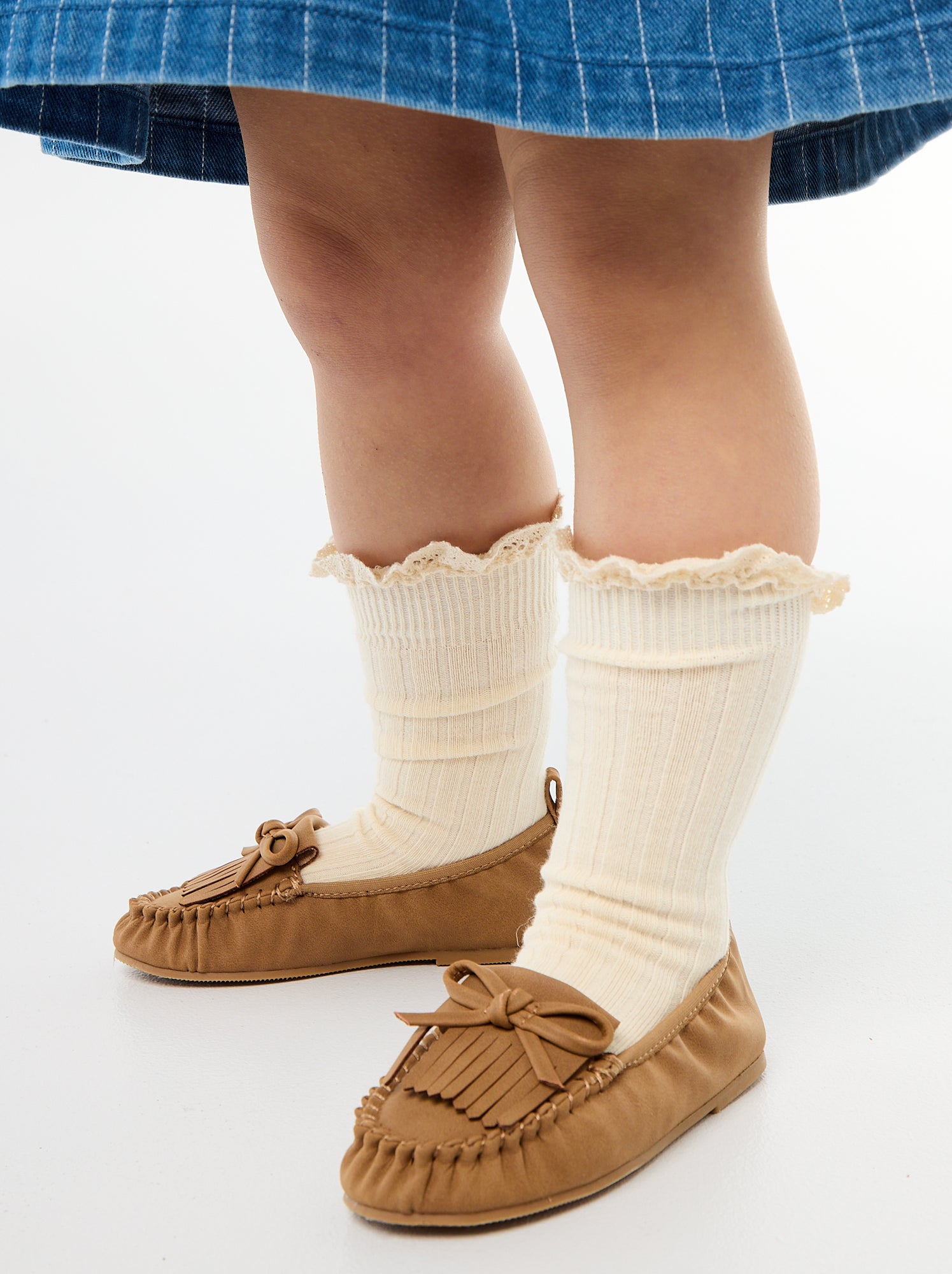 Ballerines à franges - Beige