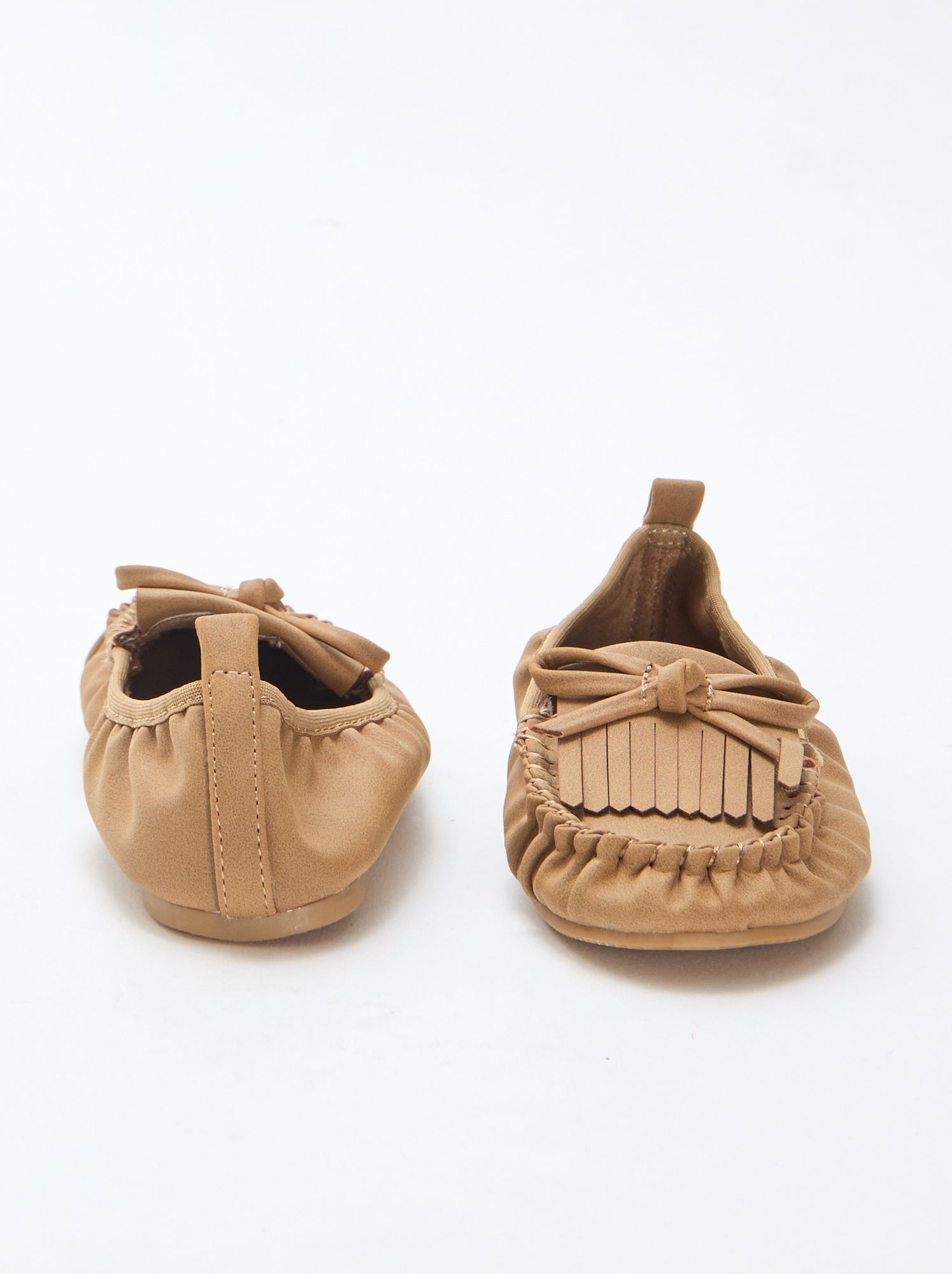 Ballerines à franges - Beige
