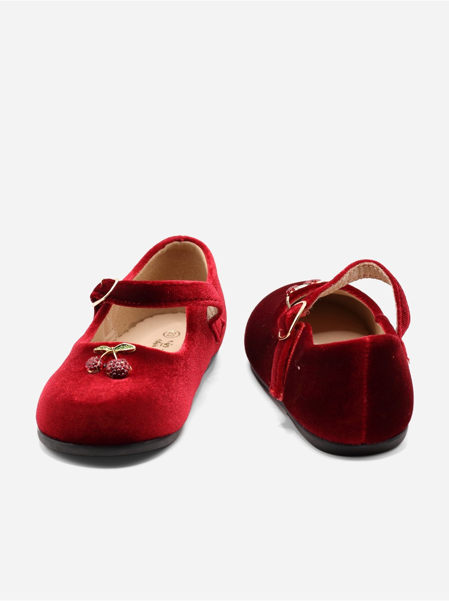 Ballerines avec motifs décoratif - Rouge