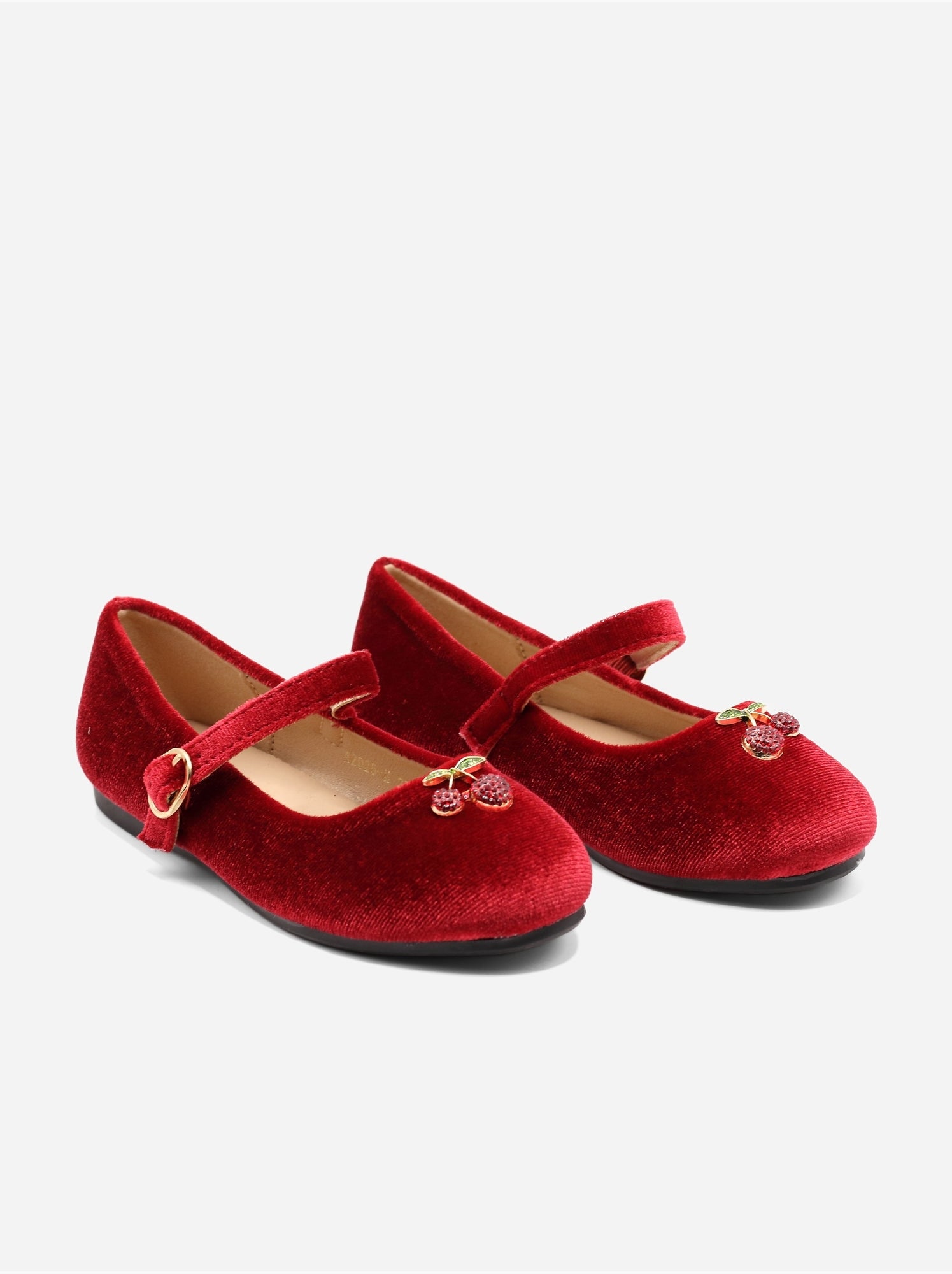 Ballerines avec motifs décoratif - Rouge