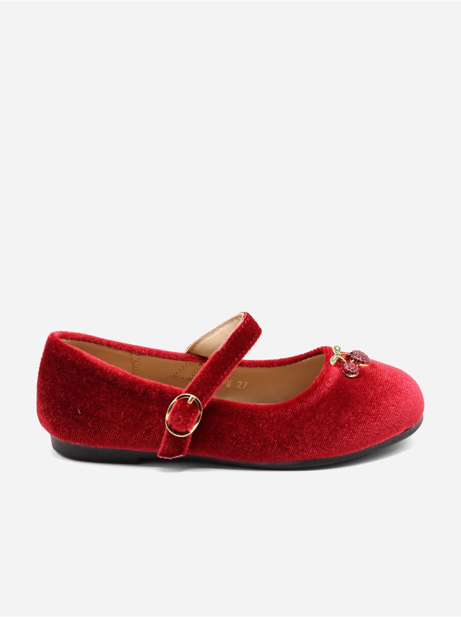 Ballerines avec motifs décoratif - Rouge