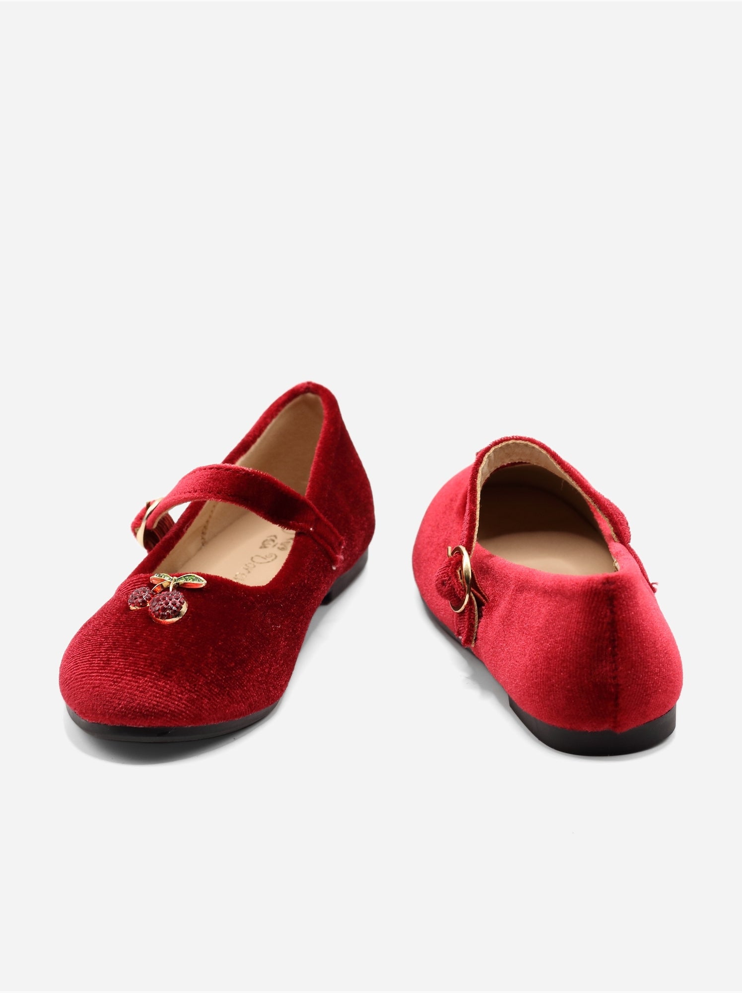 Ballerines avec motifs décoratif - Rouge