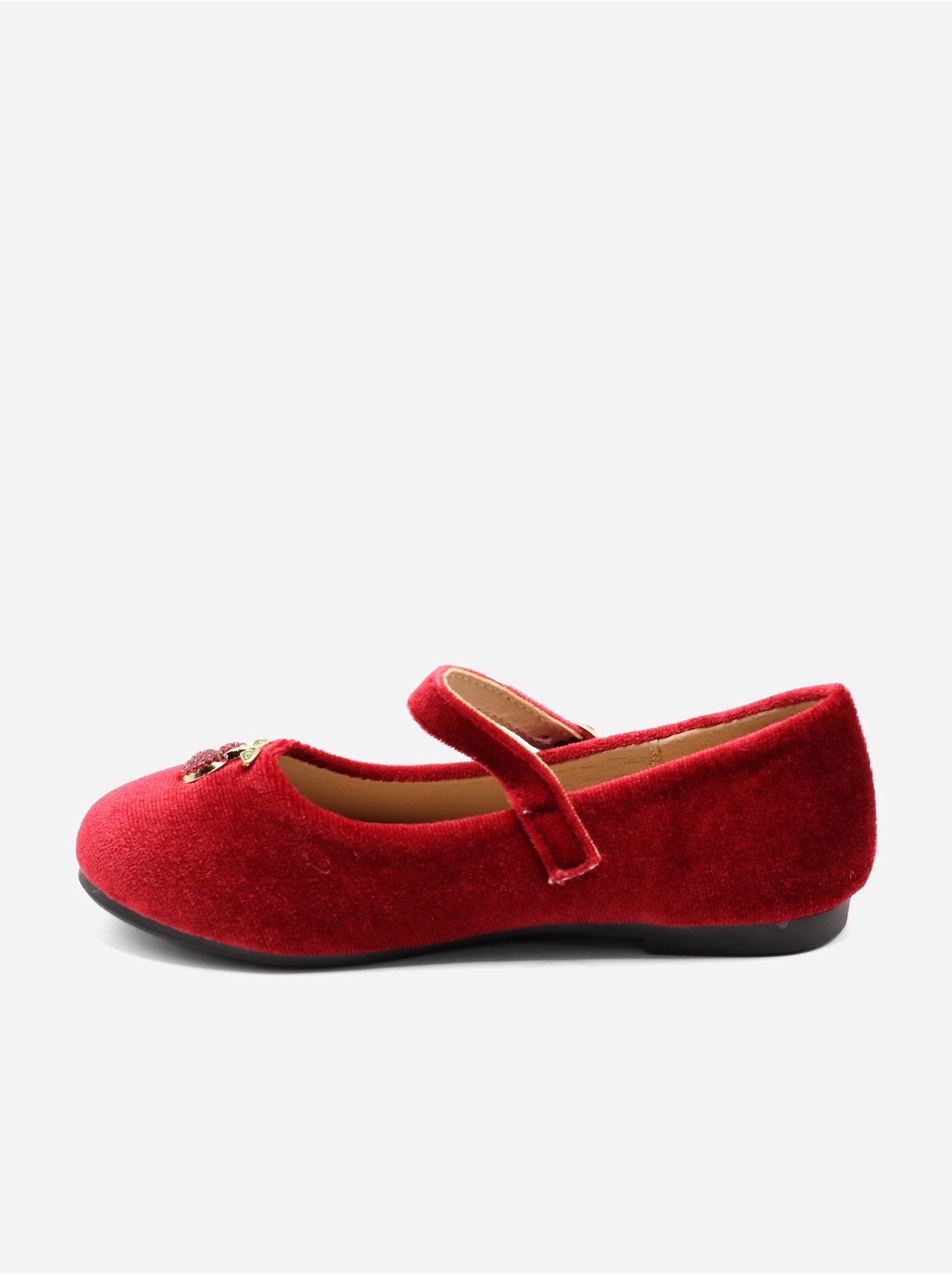 Ballerines avec motifs décoratif - Rouge