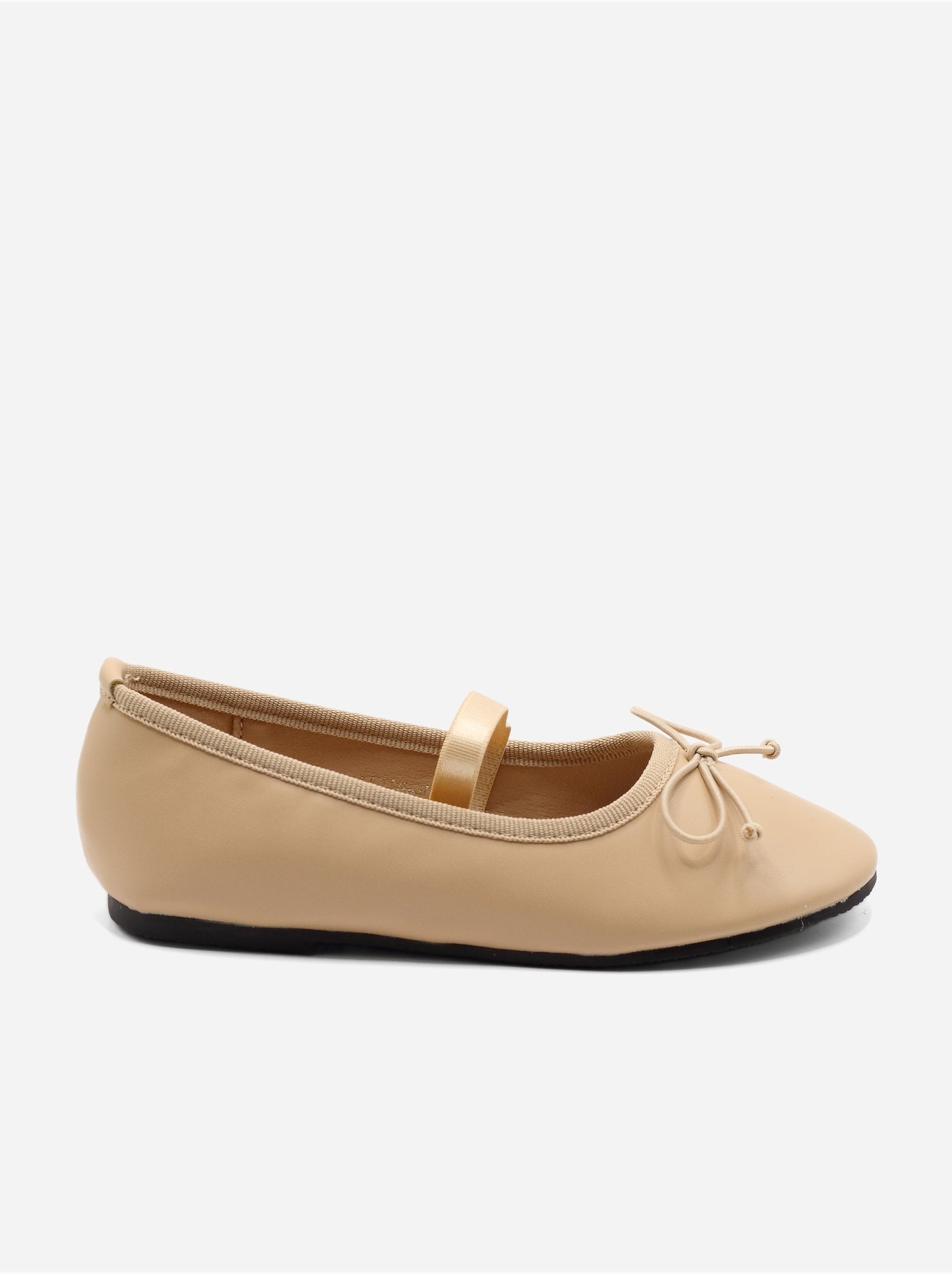 Ballerines avec un nœud décoratif - Crème