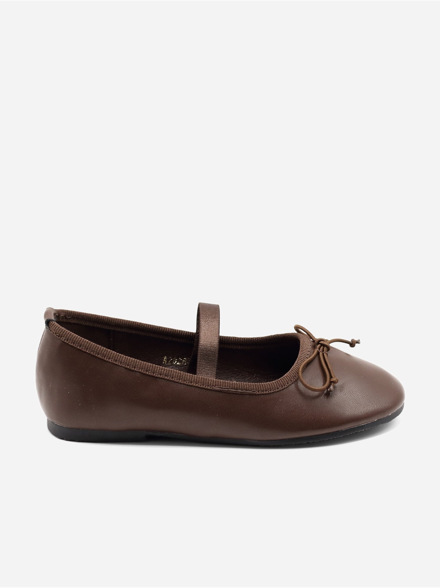 Ballerines avec un nœud décoratif - Marron