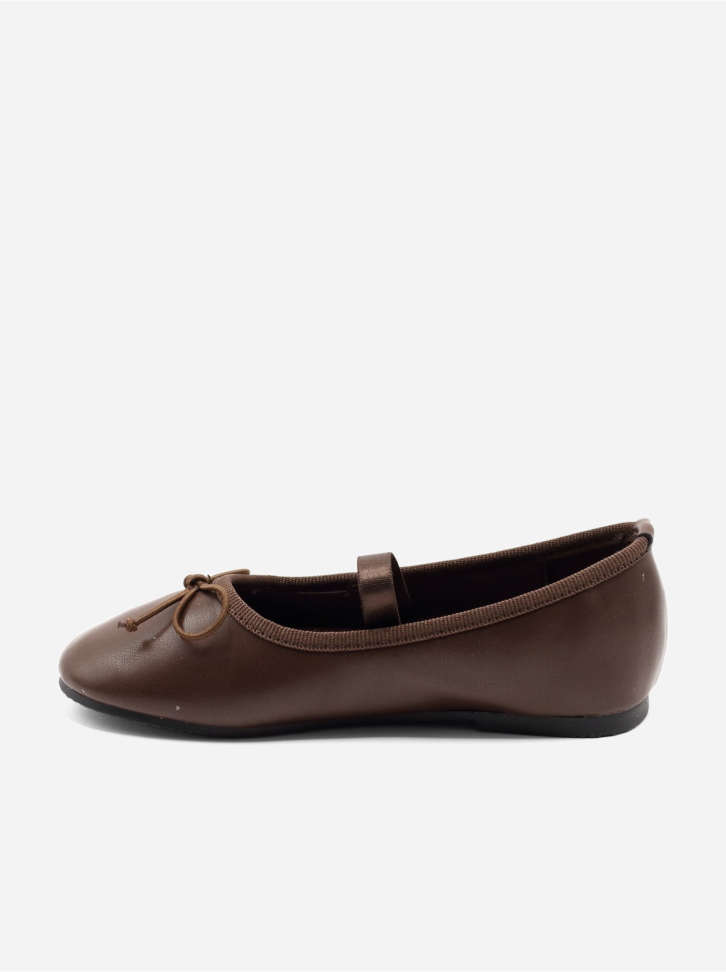 Ballerines avec un nœud décoratif - Marron