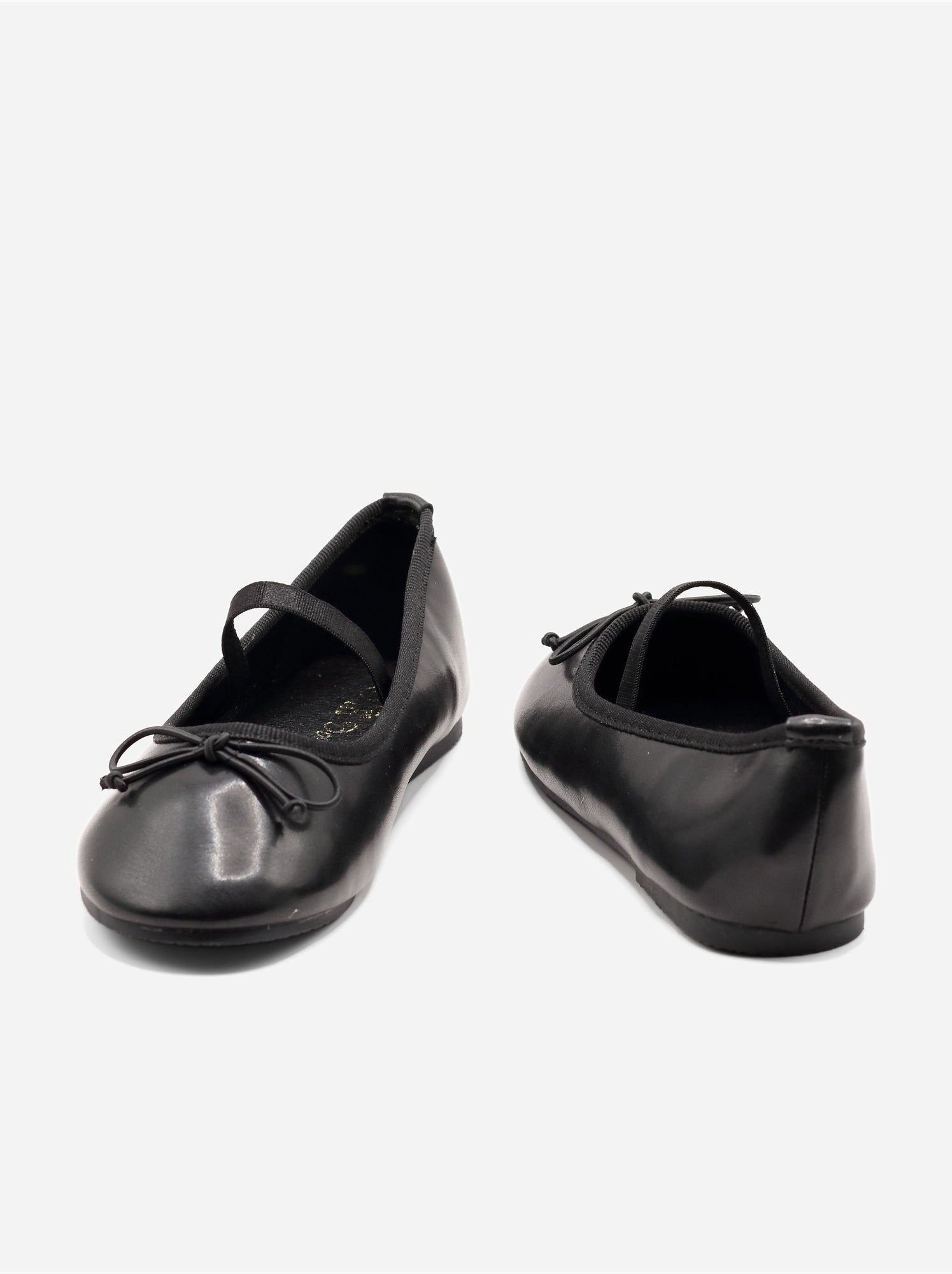 Ballerines avec un nœud décoratif - Noir