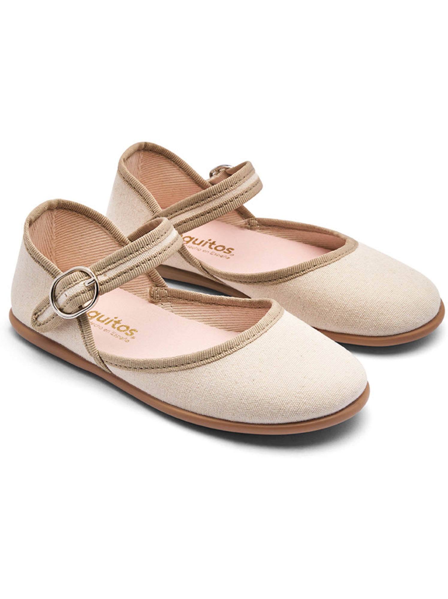 Ballerines conguitos lazo hebilla - Beige