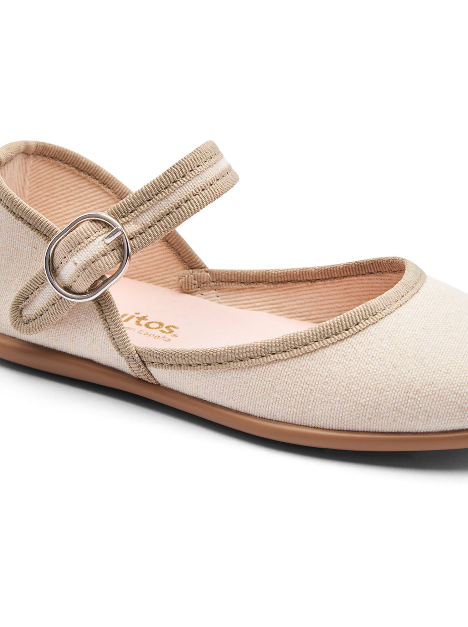 Ballerines conguitos lazo hebilla - Beige