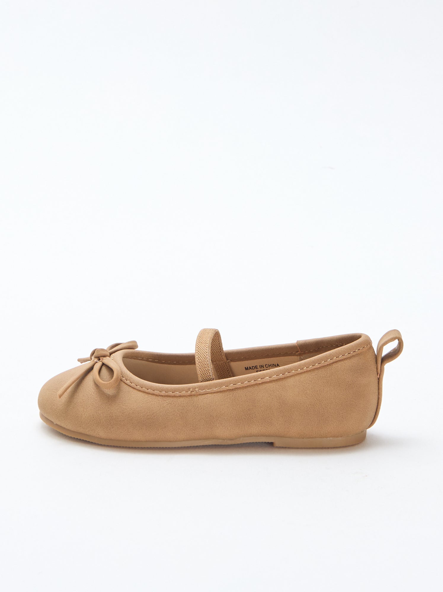 Ballerines en simili à bride - Taupe