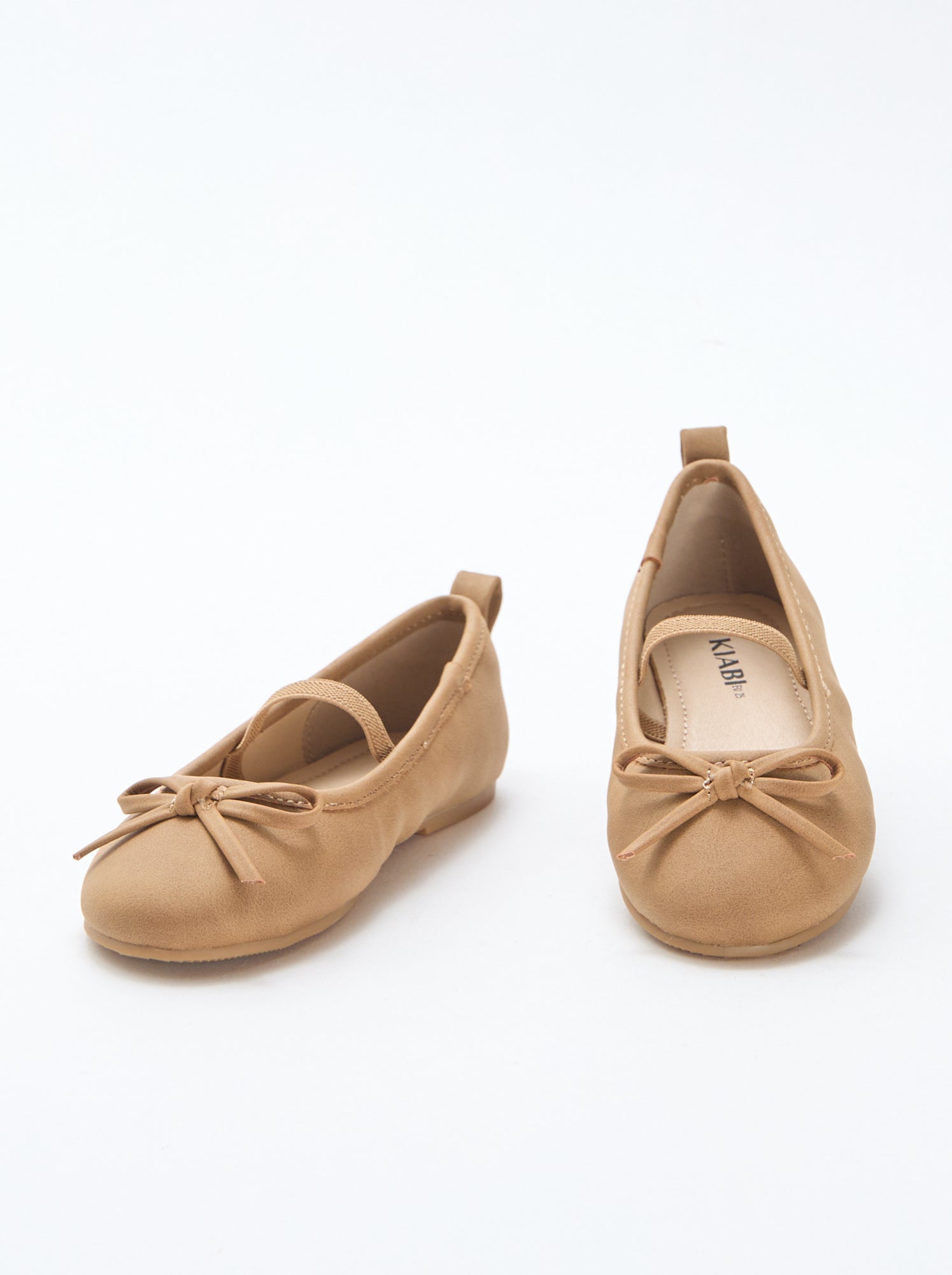 Ballerines en simili à bride - Taupe